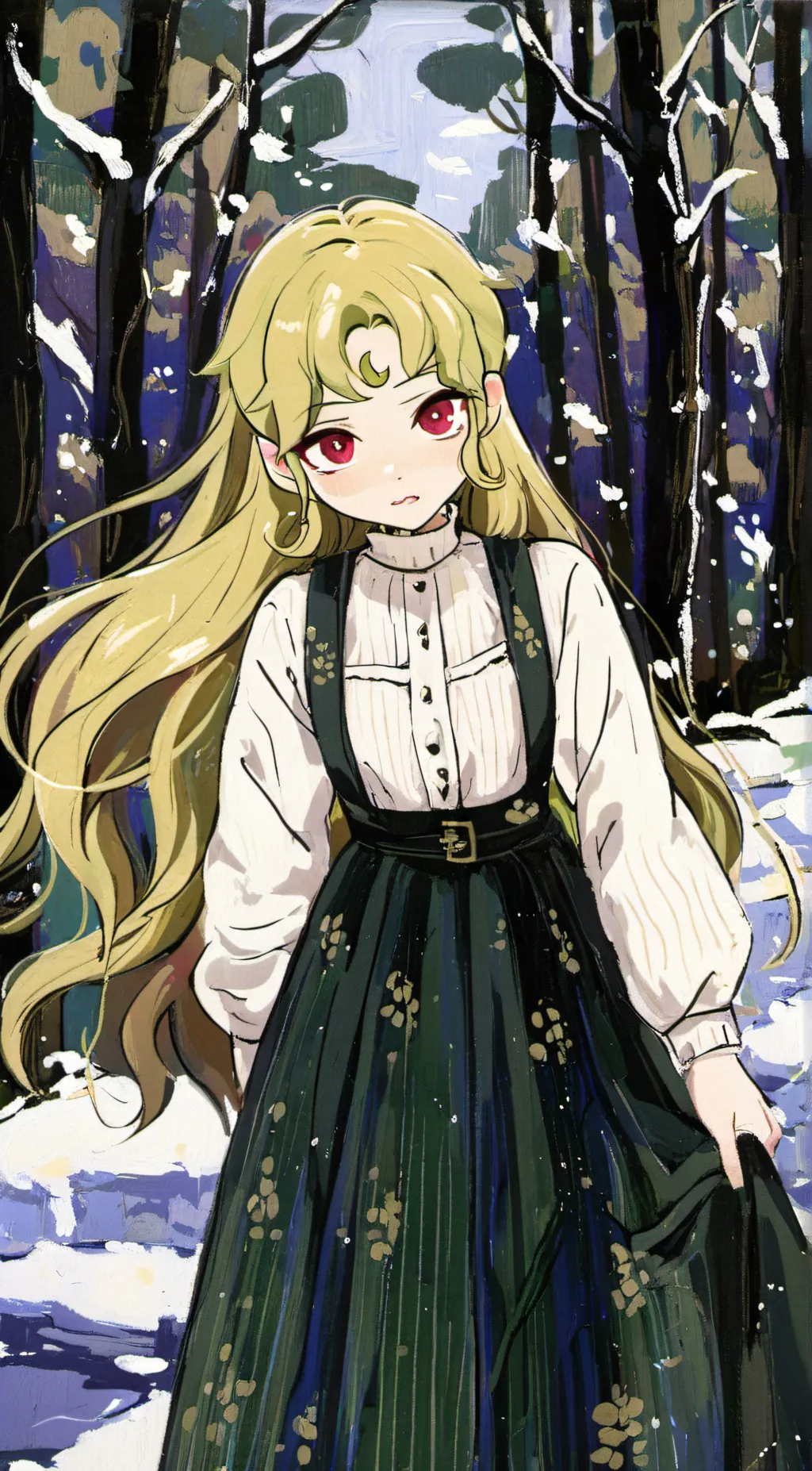 ai character: saphire background