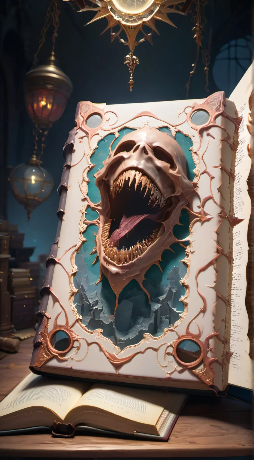 ai character: necronomicon background