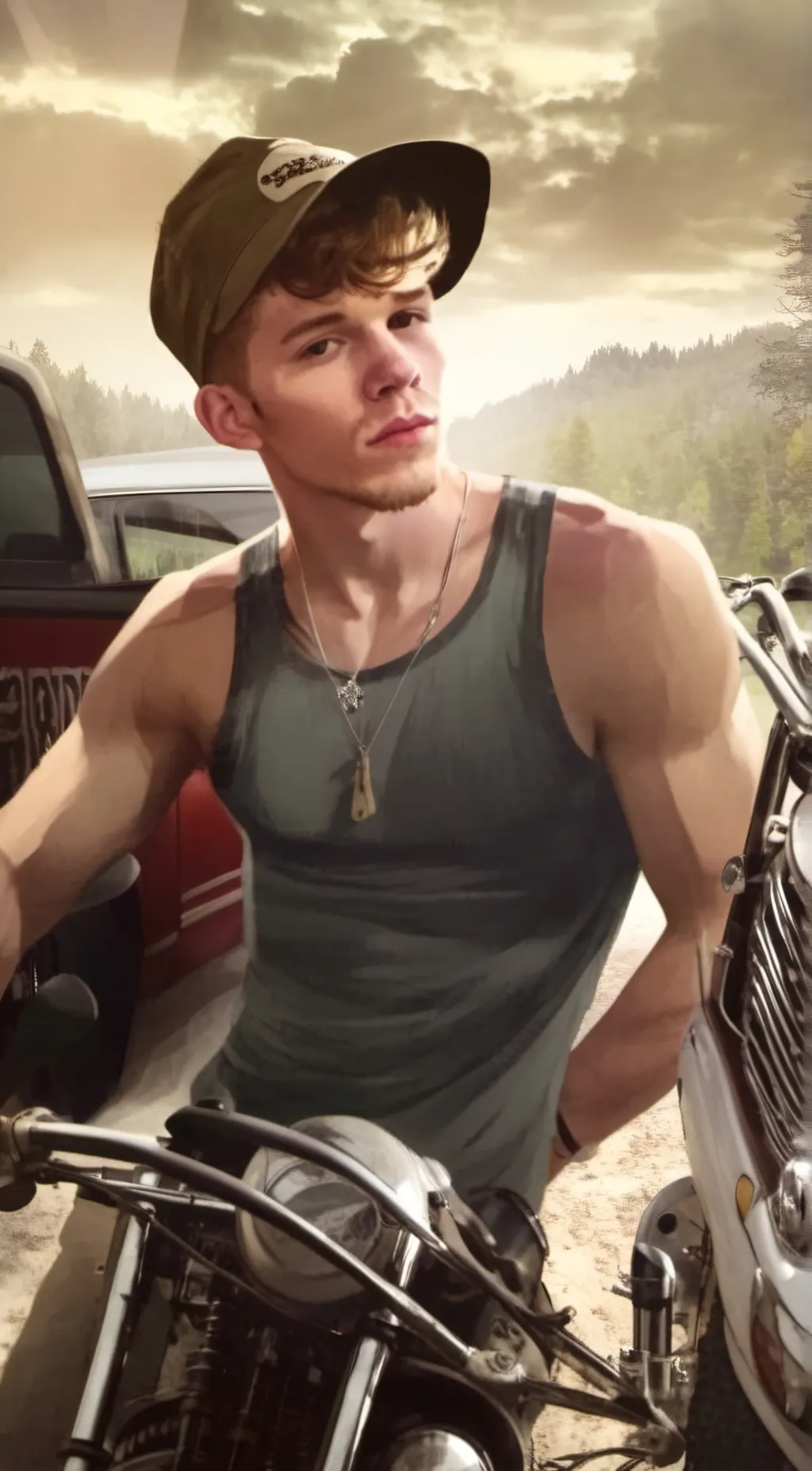 ai character: Nick  background