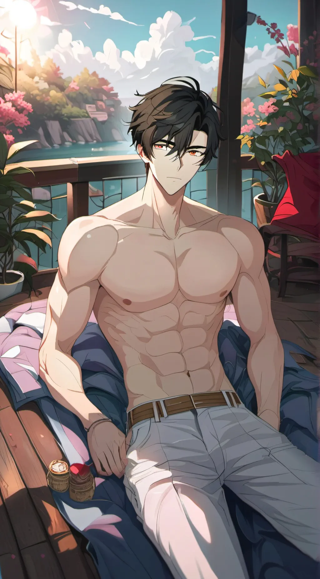 ai character: Tatsuya山田 background