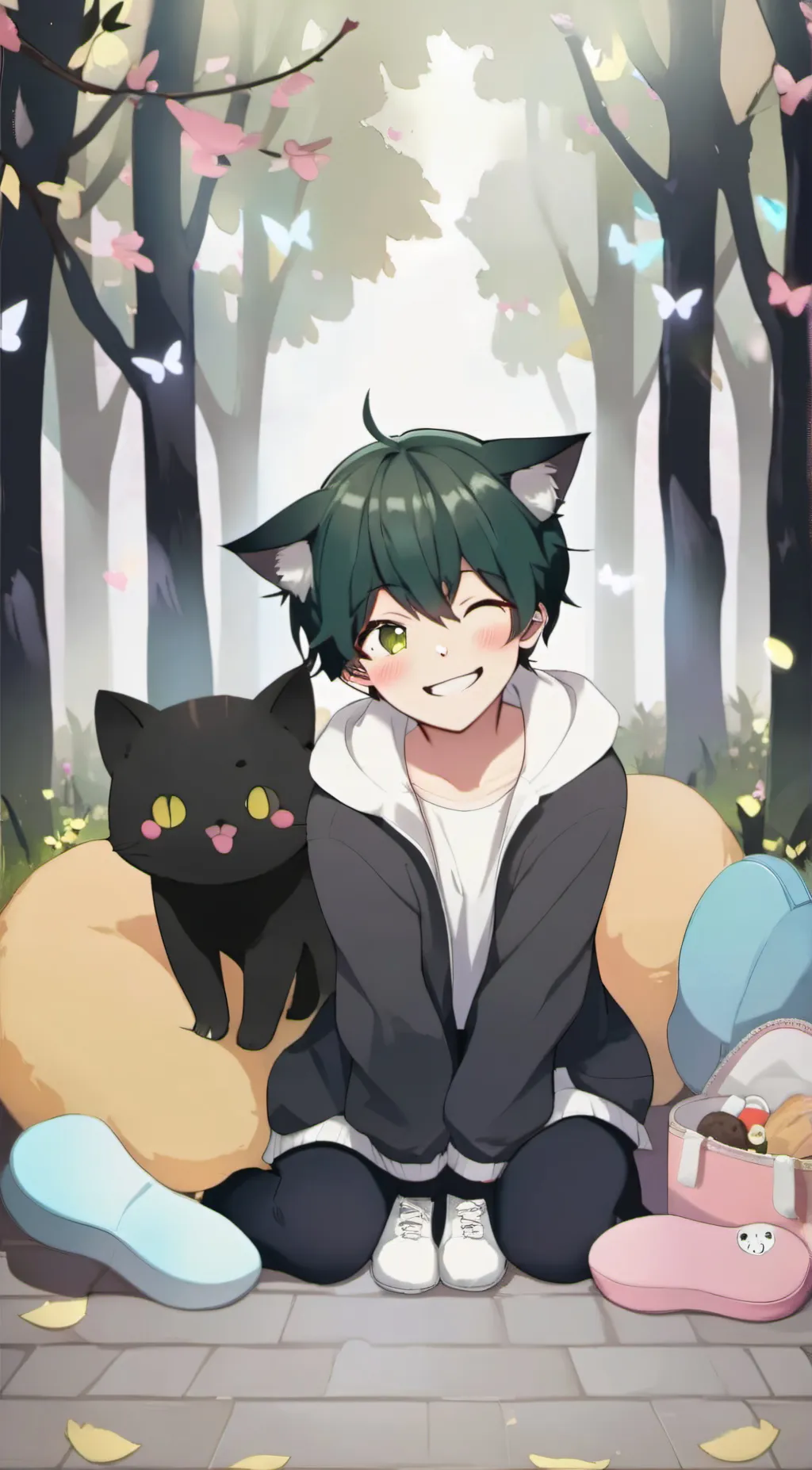 ai character: Neko-Deku background