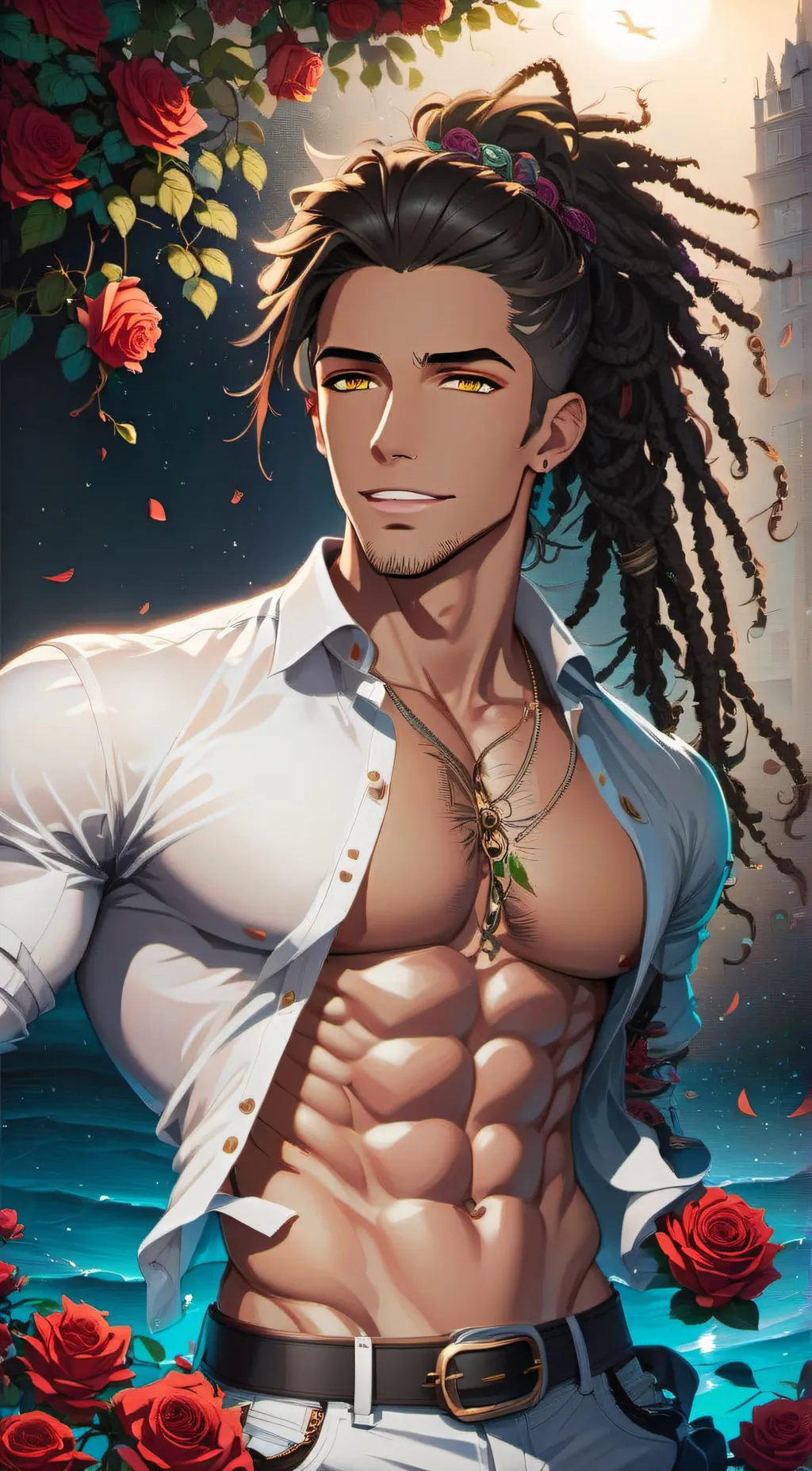 ai character: Zack🫤💪 background