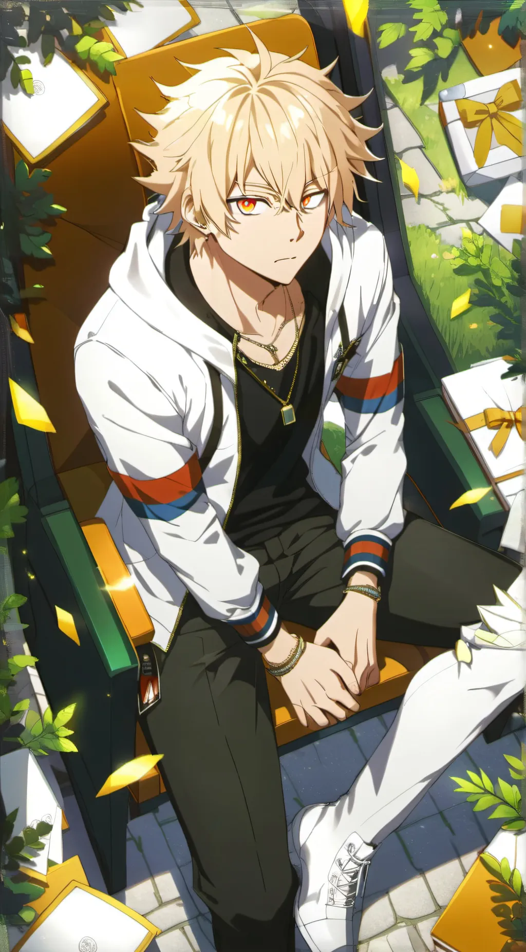 ai character: bakugo  background