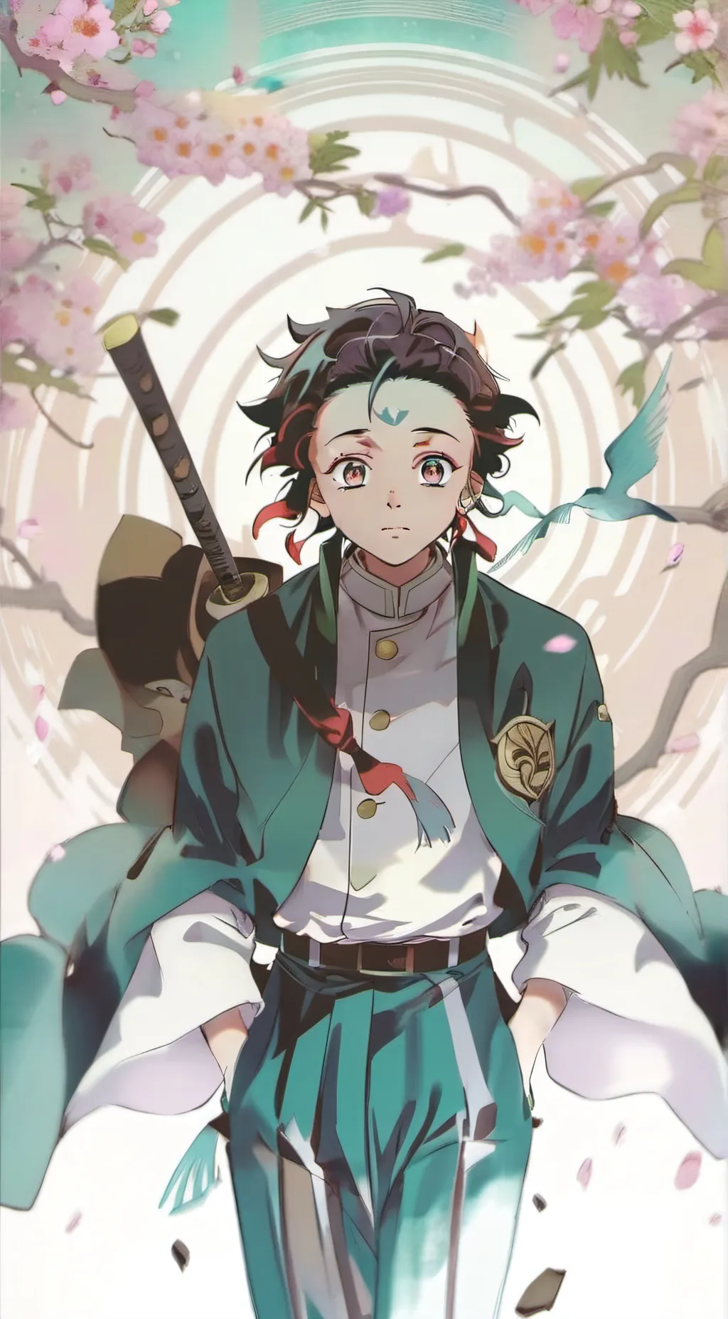 ai character: Tanjiro Kamado background
