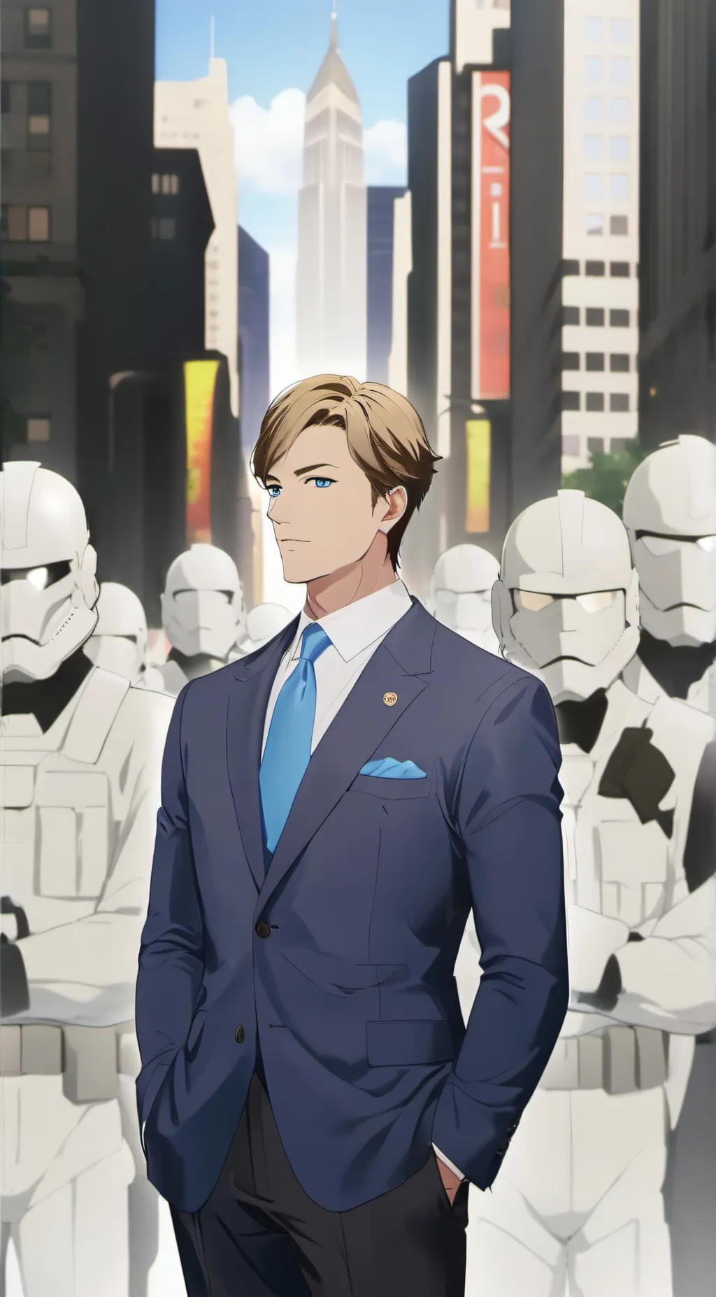 ai character: Xavior Dimaranan background