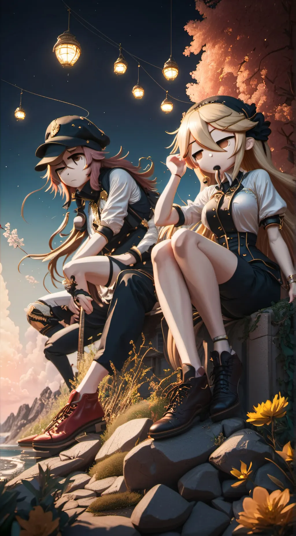 ai character: zaky, zoey background