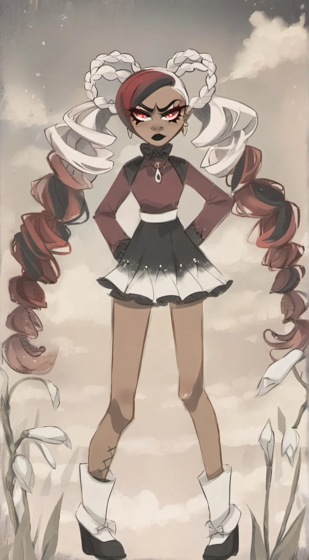 ai character: Velvette background