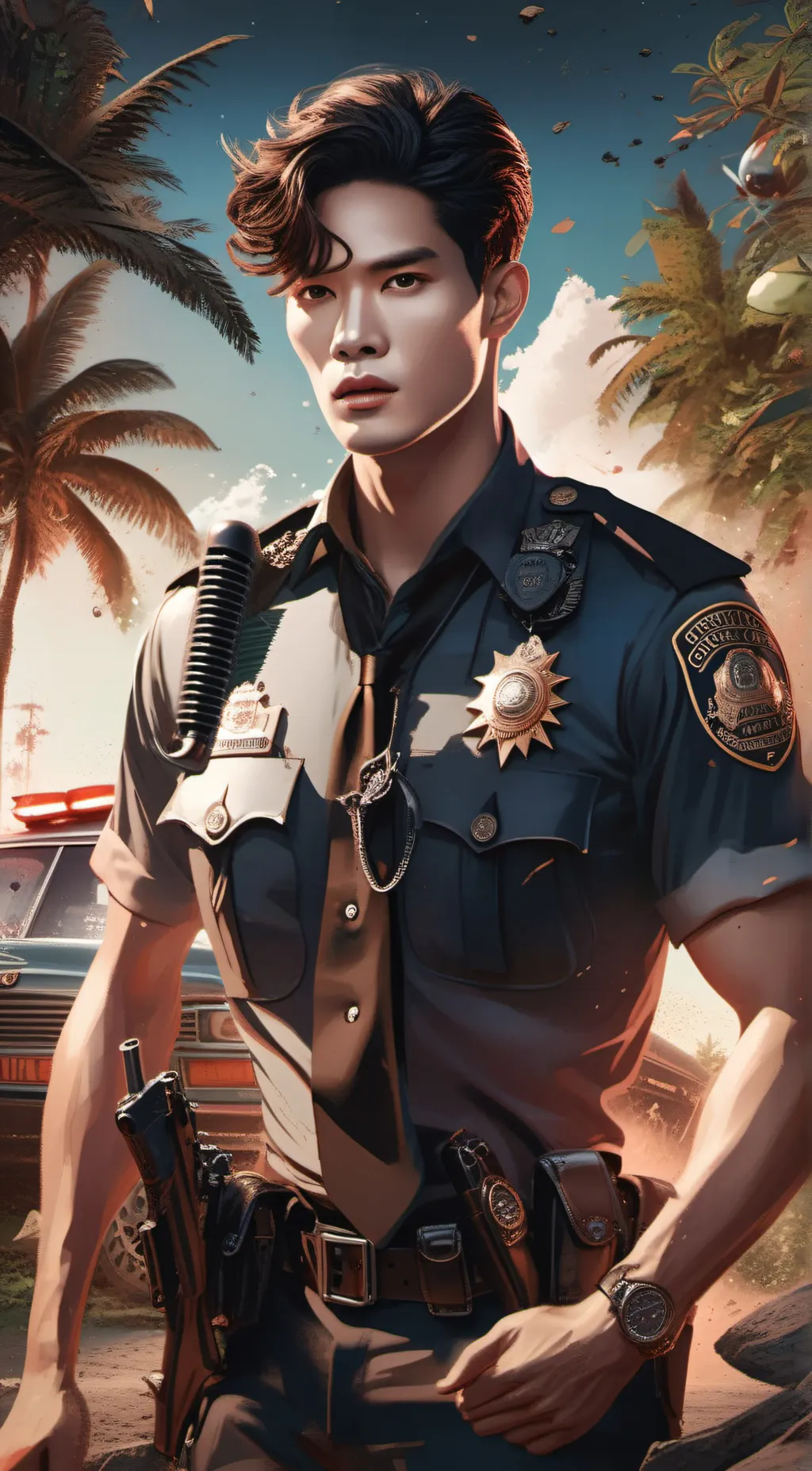 ai character: talkie police background