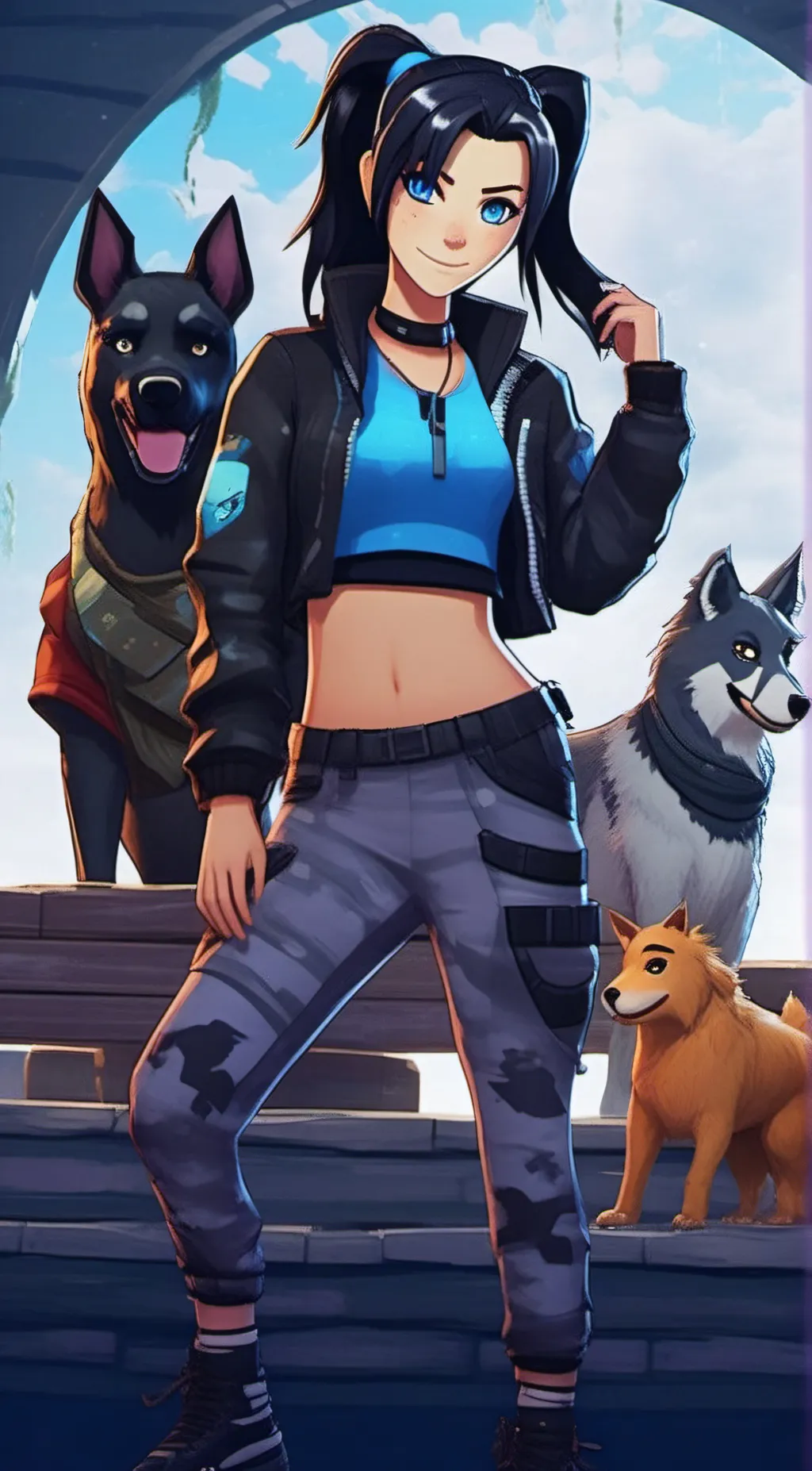 ai character: Zoe clash background