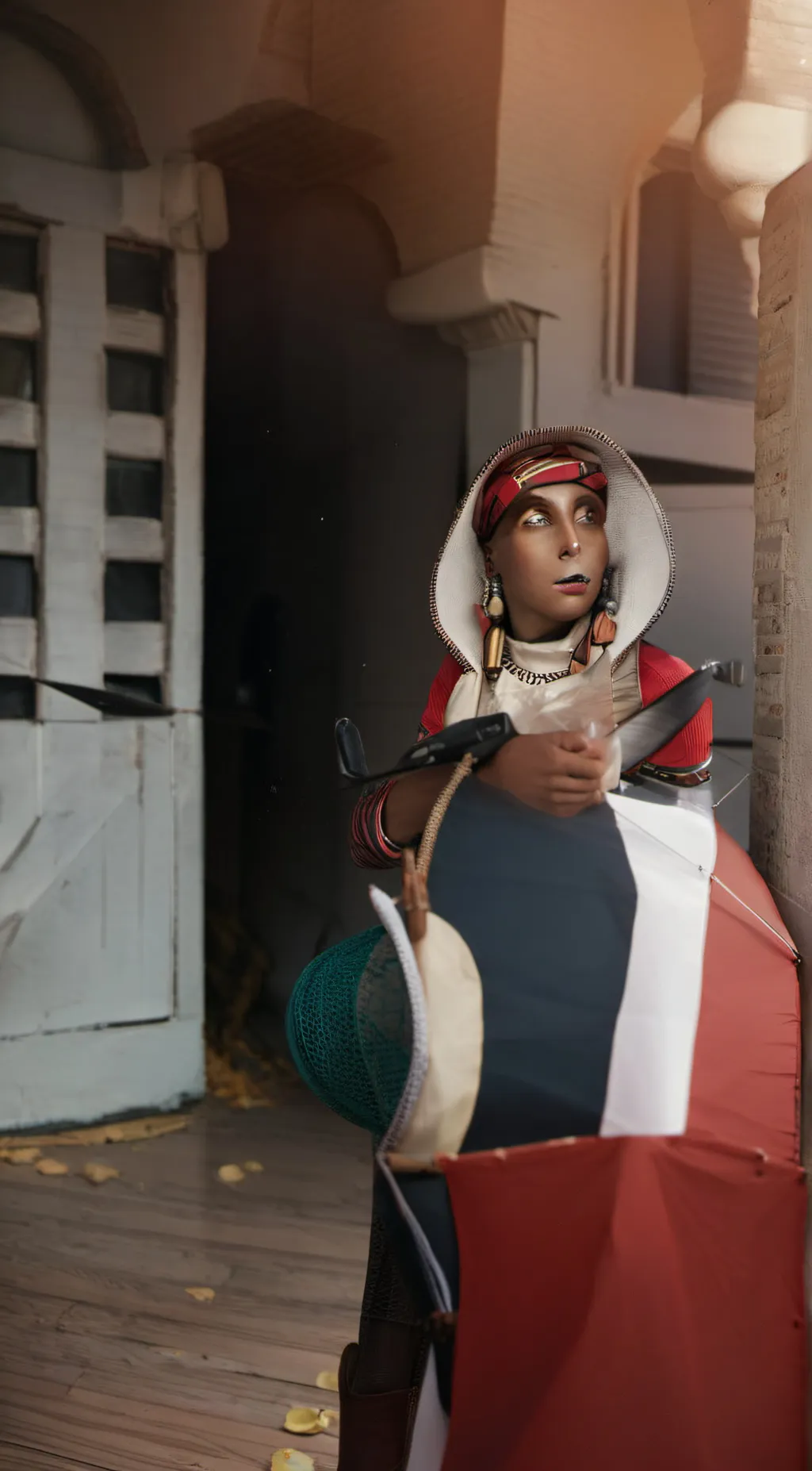 ai character: horse land background