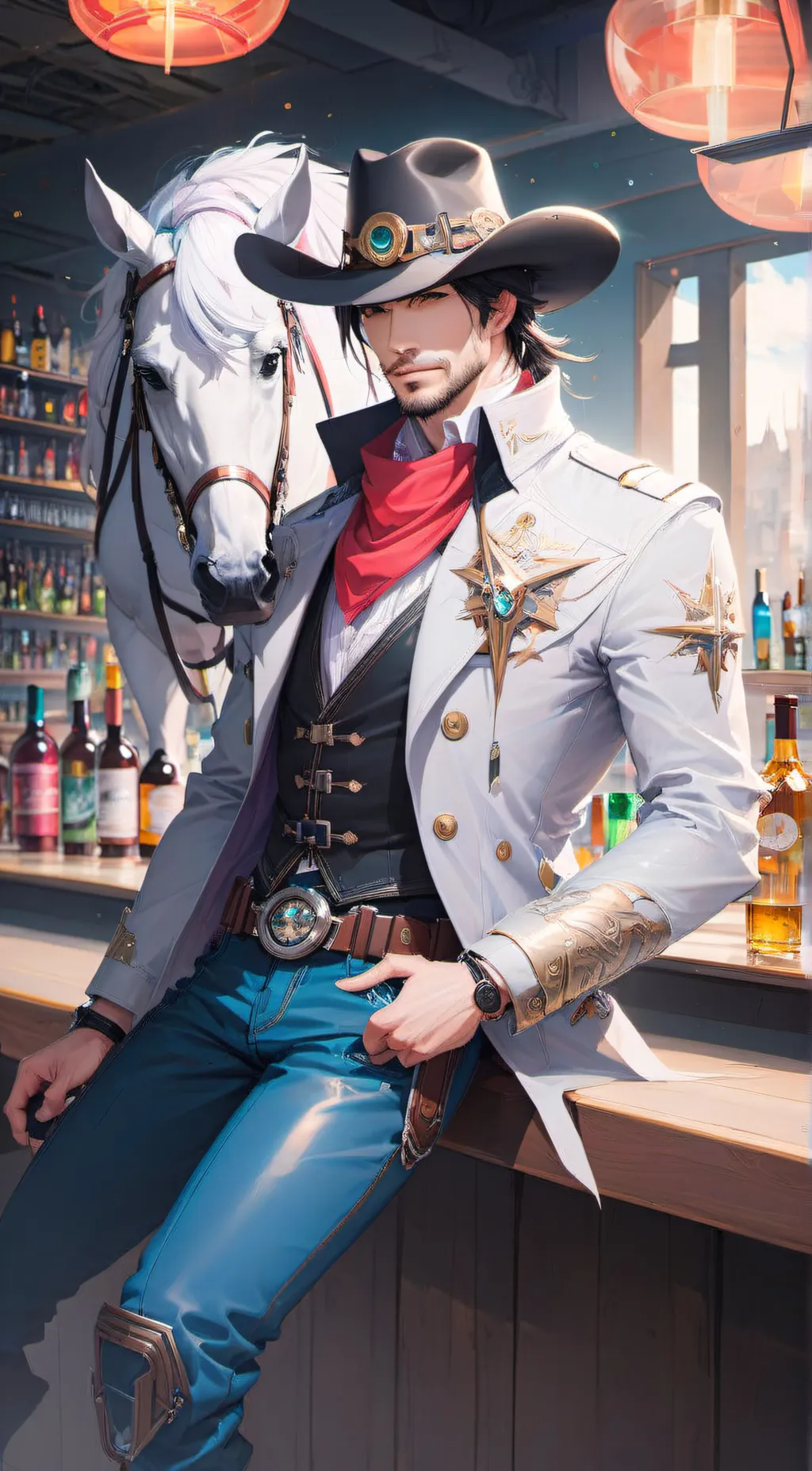 ai character: Lance Sterling  background