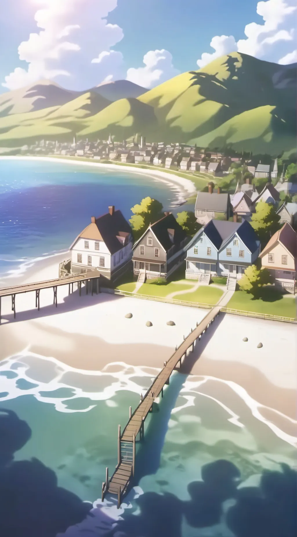 ai character: The tide of love  background