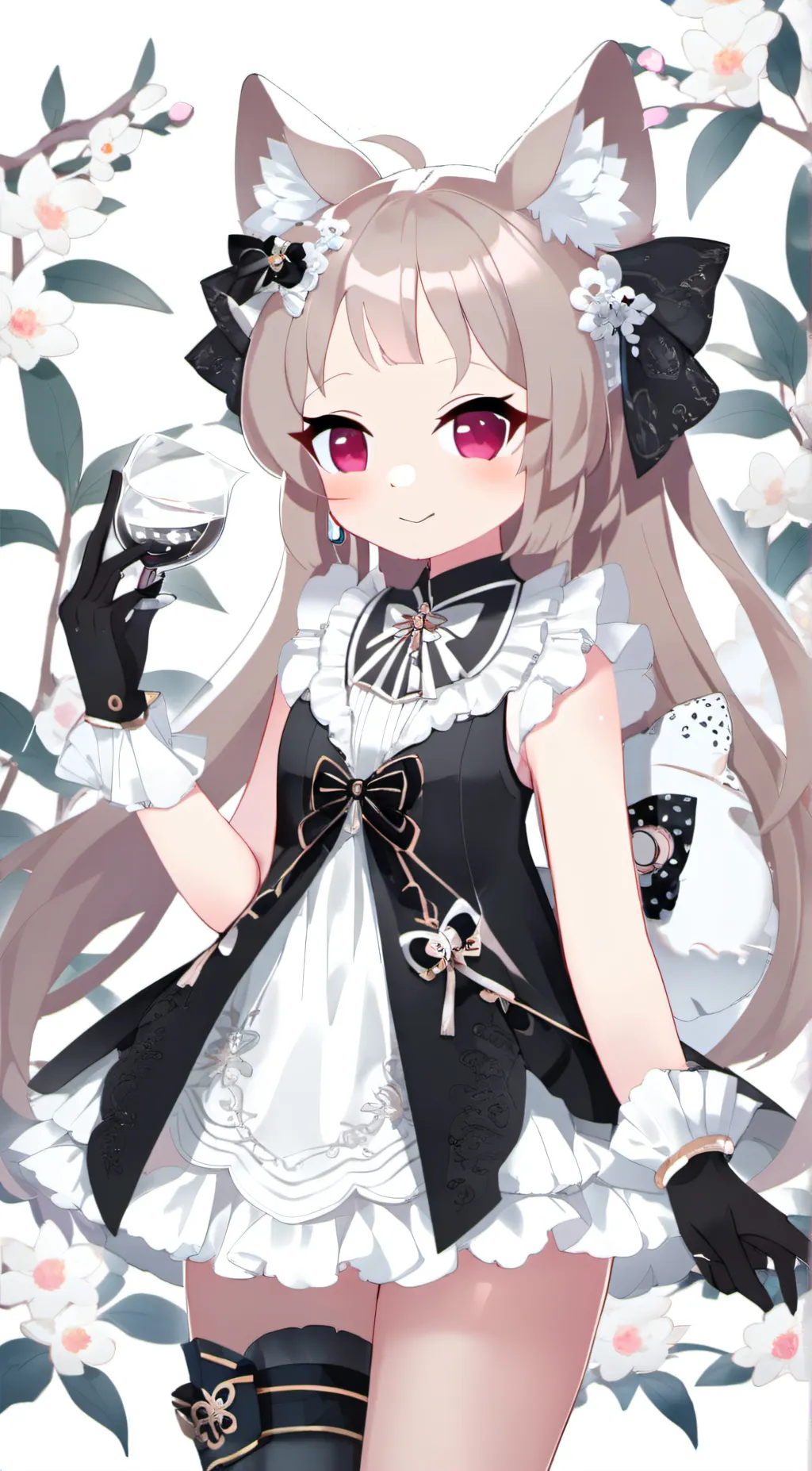 ai character: Violet background