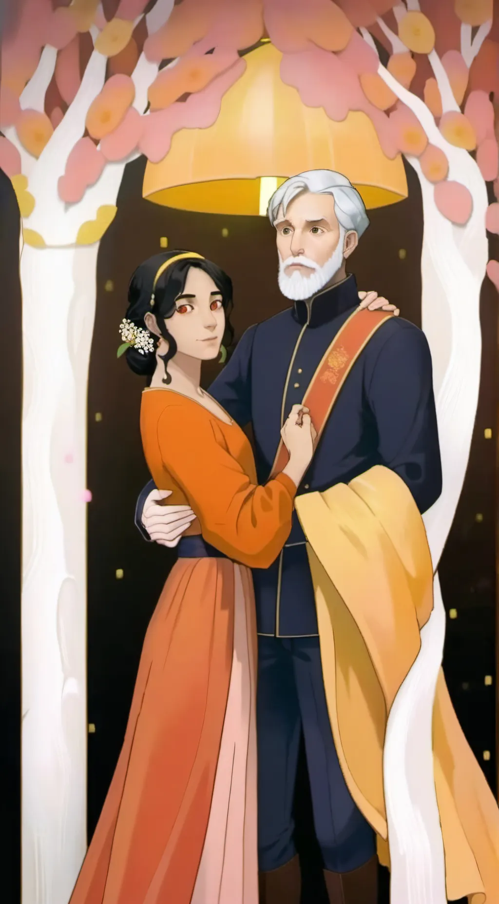 ai character: Andrea and Randy background