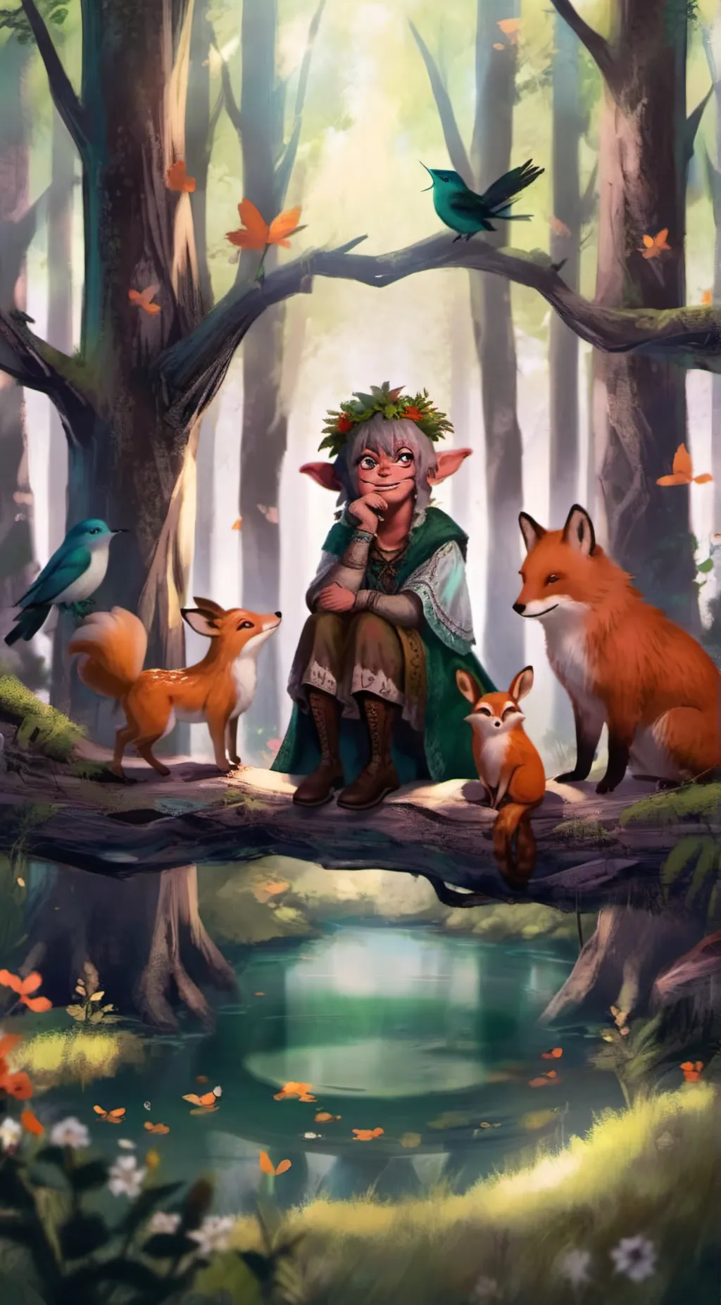 ai character: woodie background