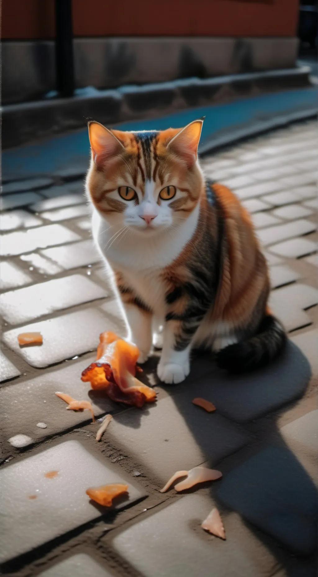 ai character: Mr Orange Cat background