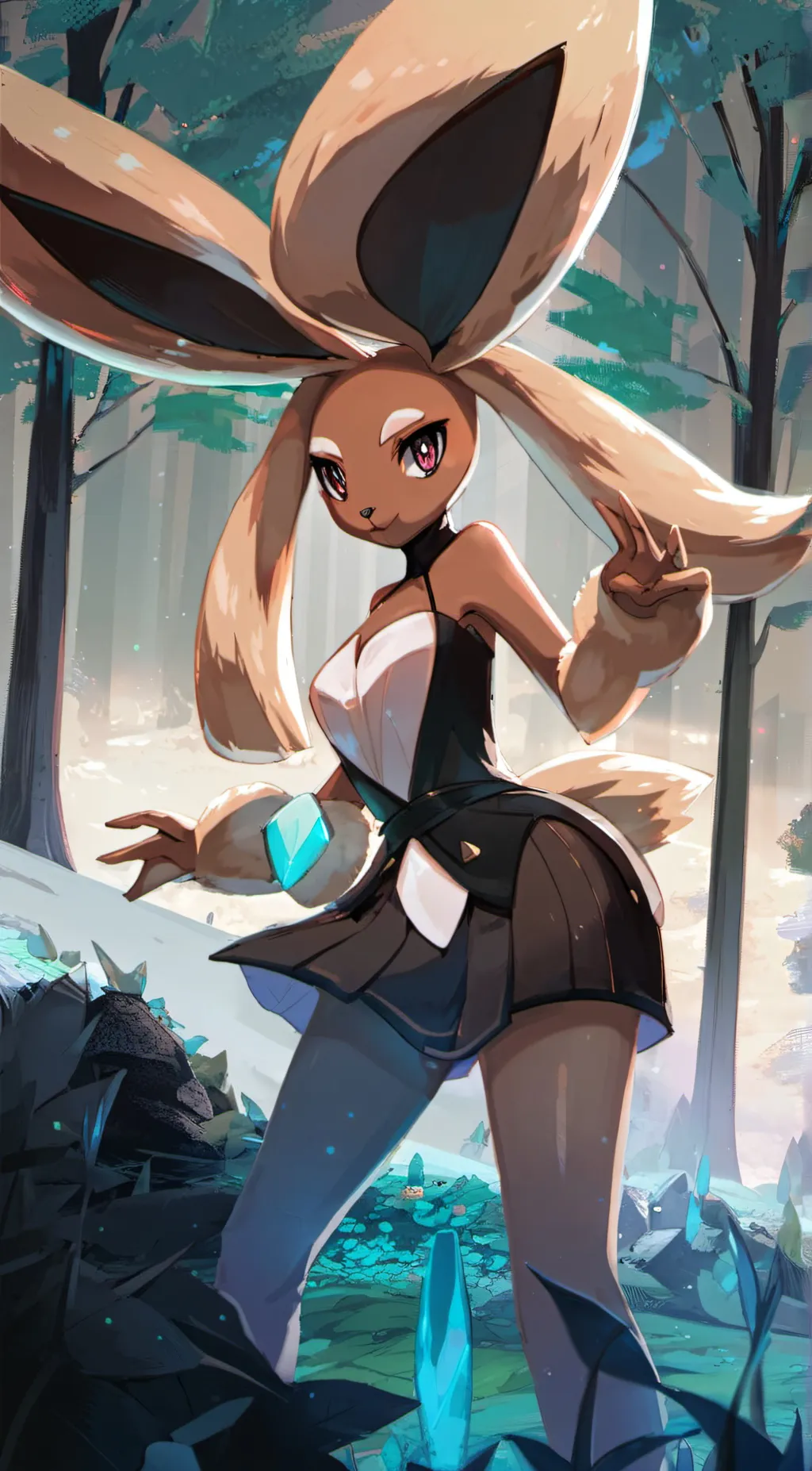ai character: Lopunny! background