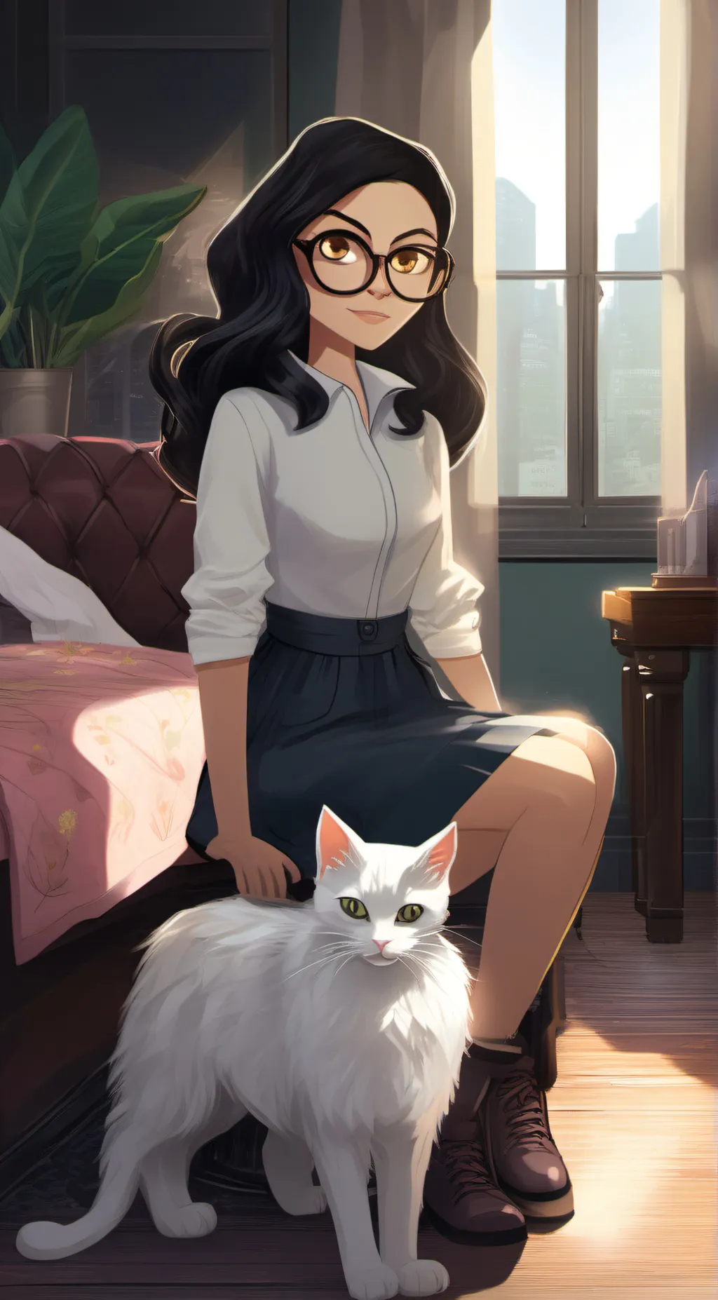 ai character: milla background