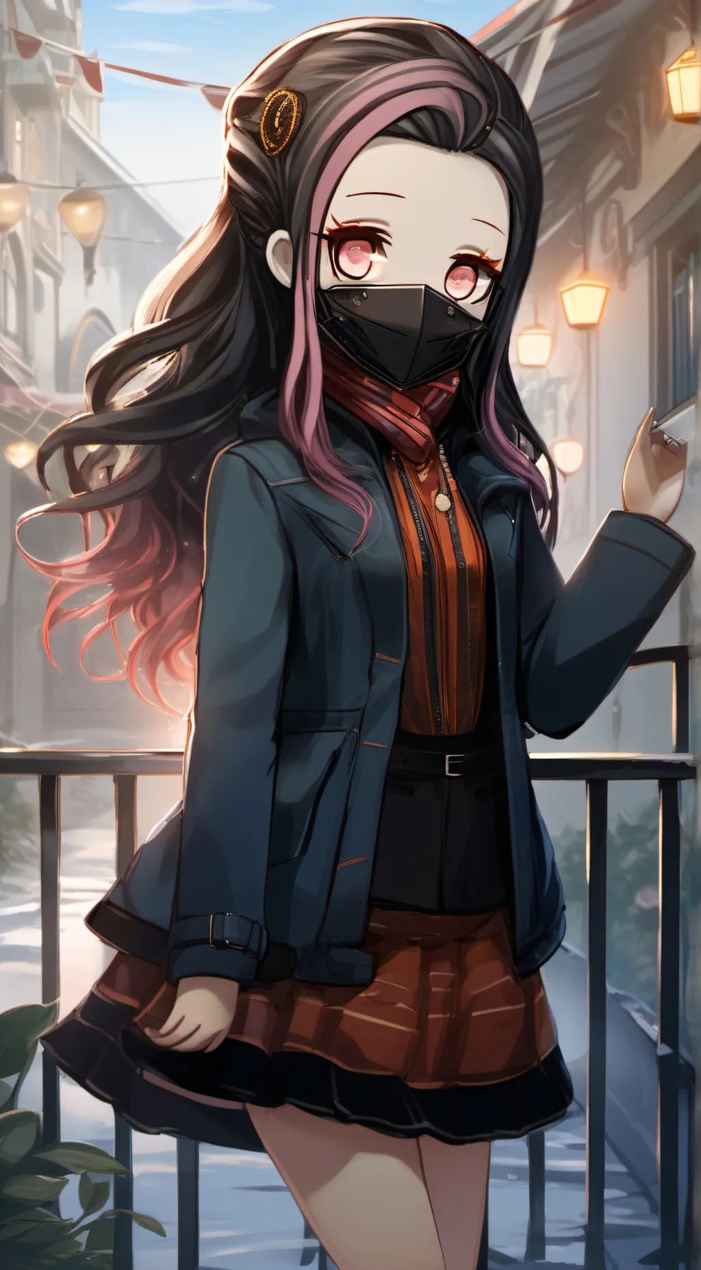 ai character: Nezuko  background