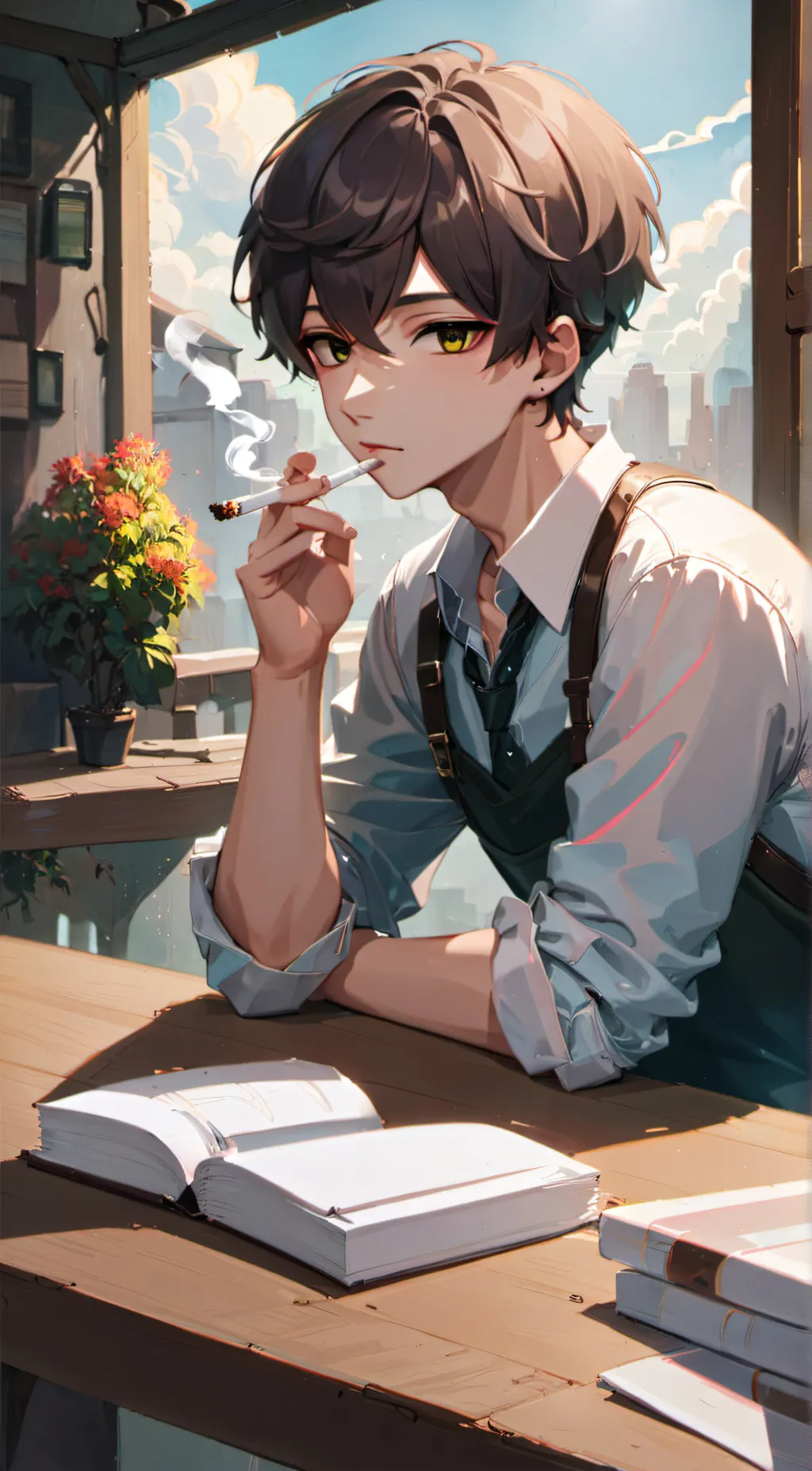 ai character: Isaac Mika background