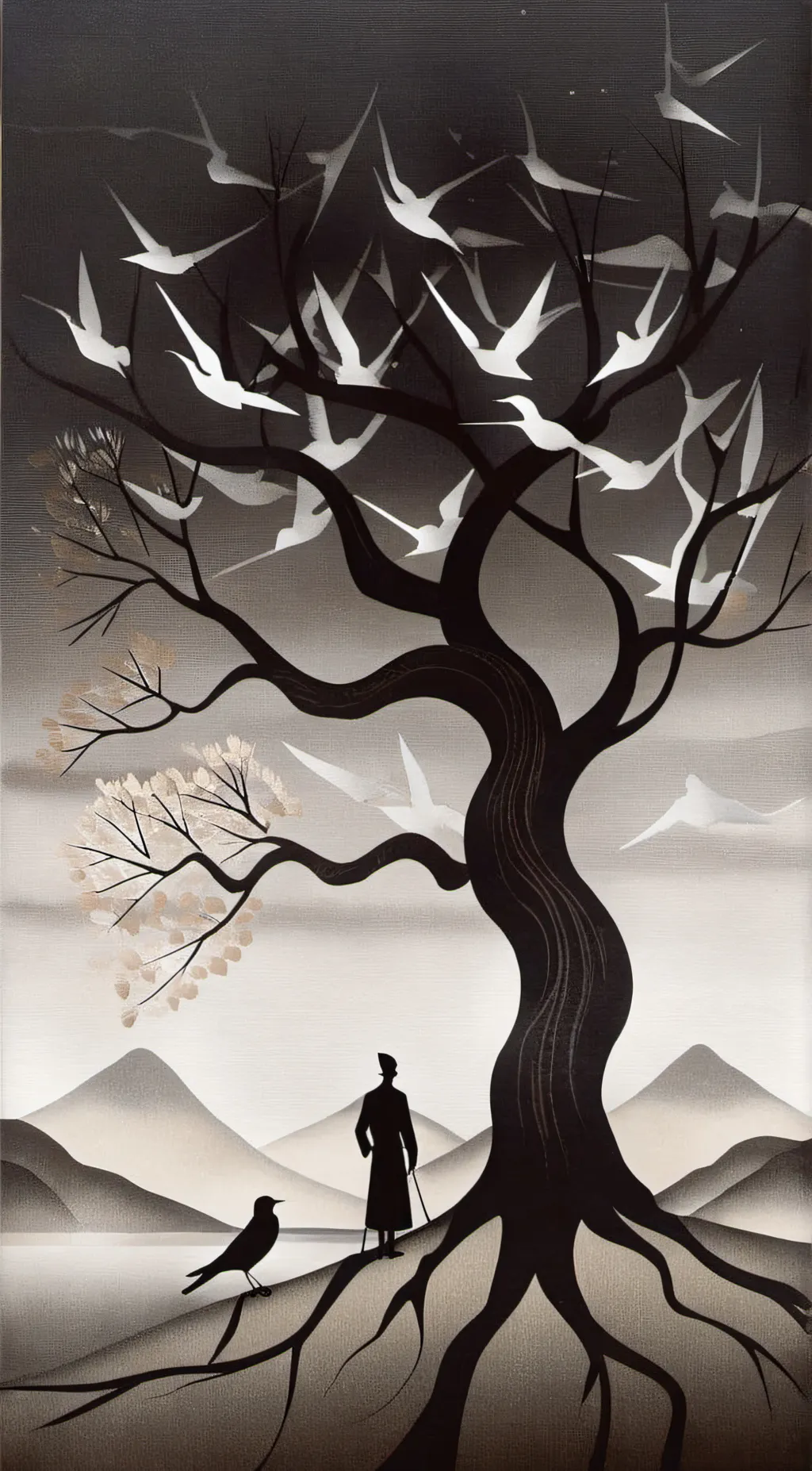 ai character: Slenderman  background