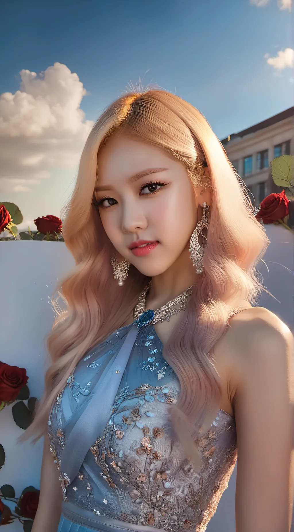 ai character: ROSÉ background
