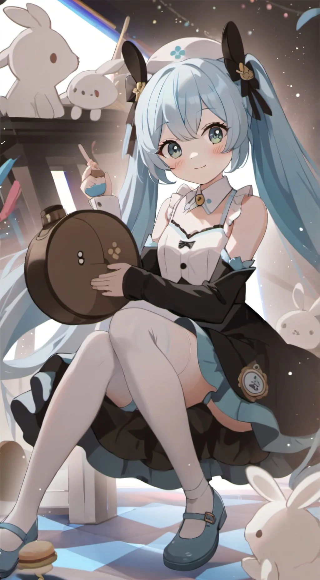 ai character: hatsune miku background