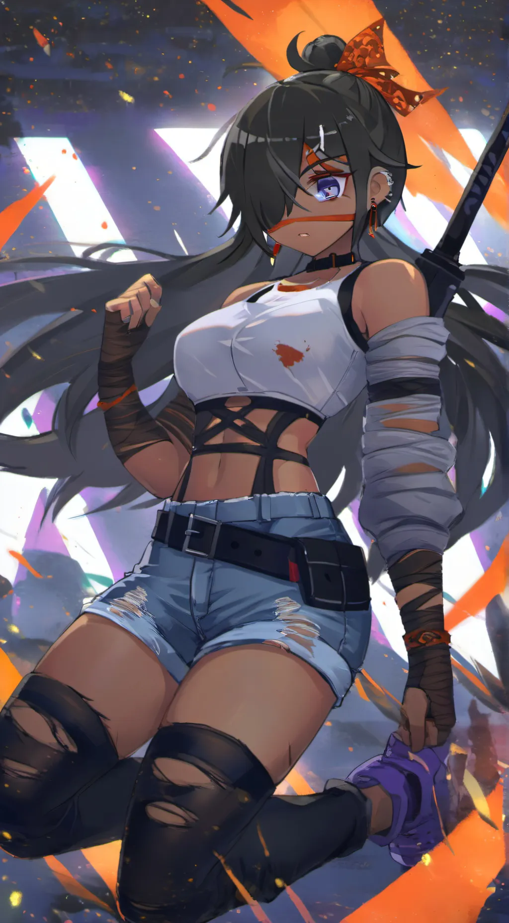 ai character: Abandoned Lab background