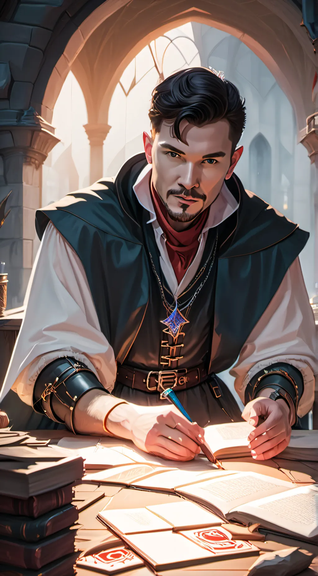 ai character: DND dungeon master background