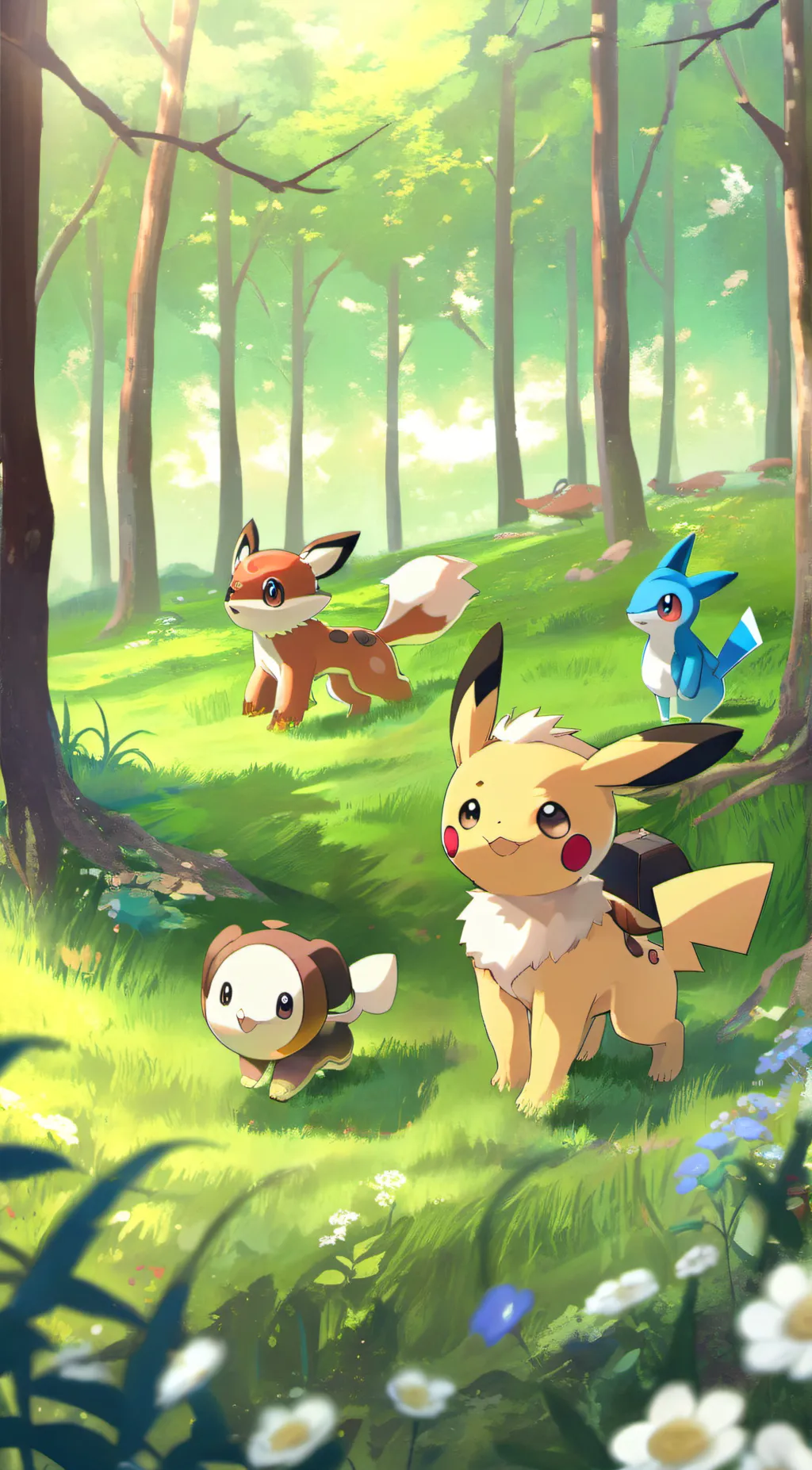 ai character: Pokemon background