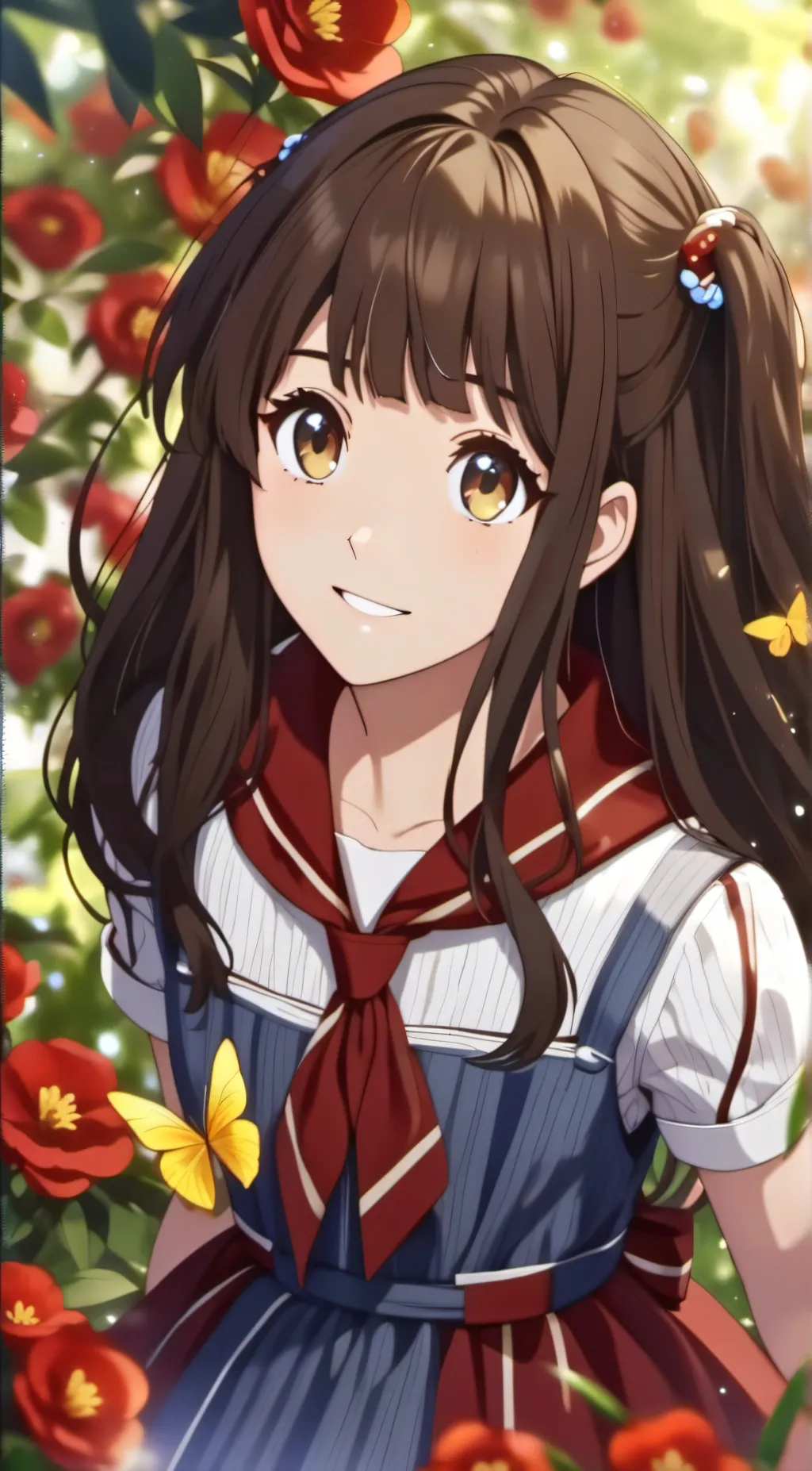 ai character: sandy background