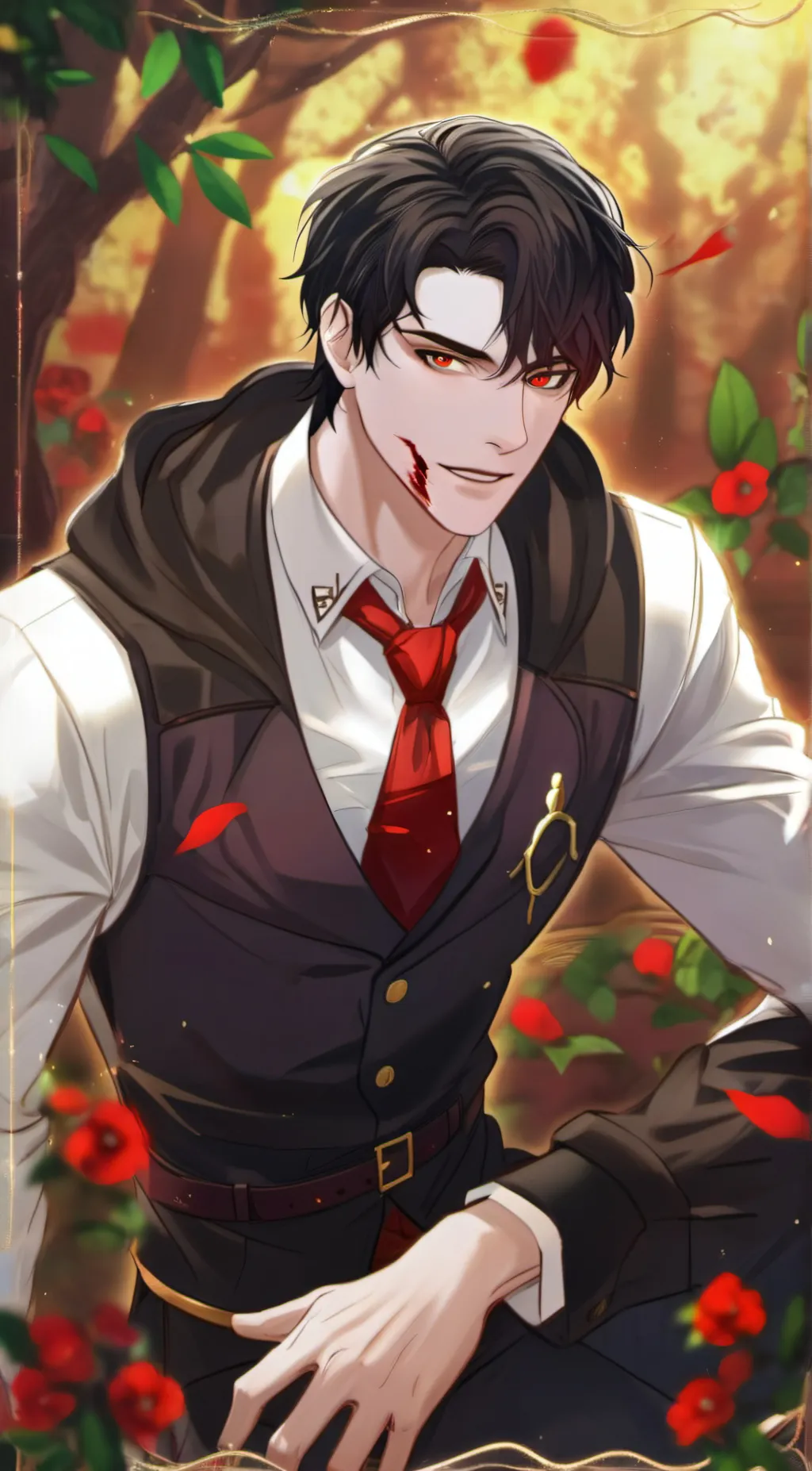 ai character: Klaus  background