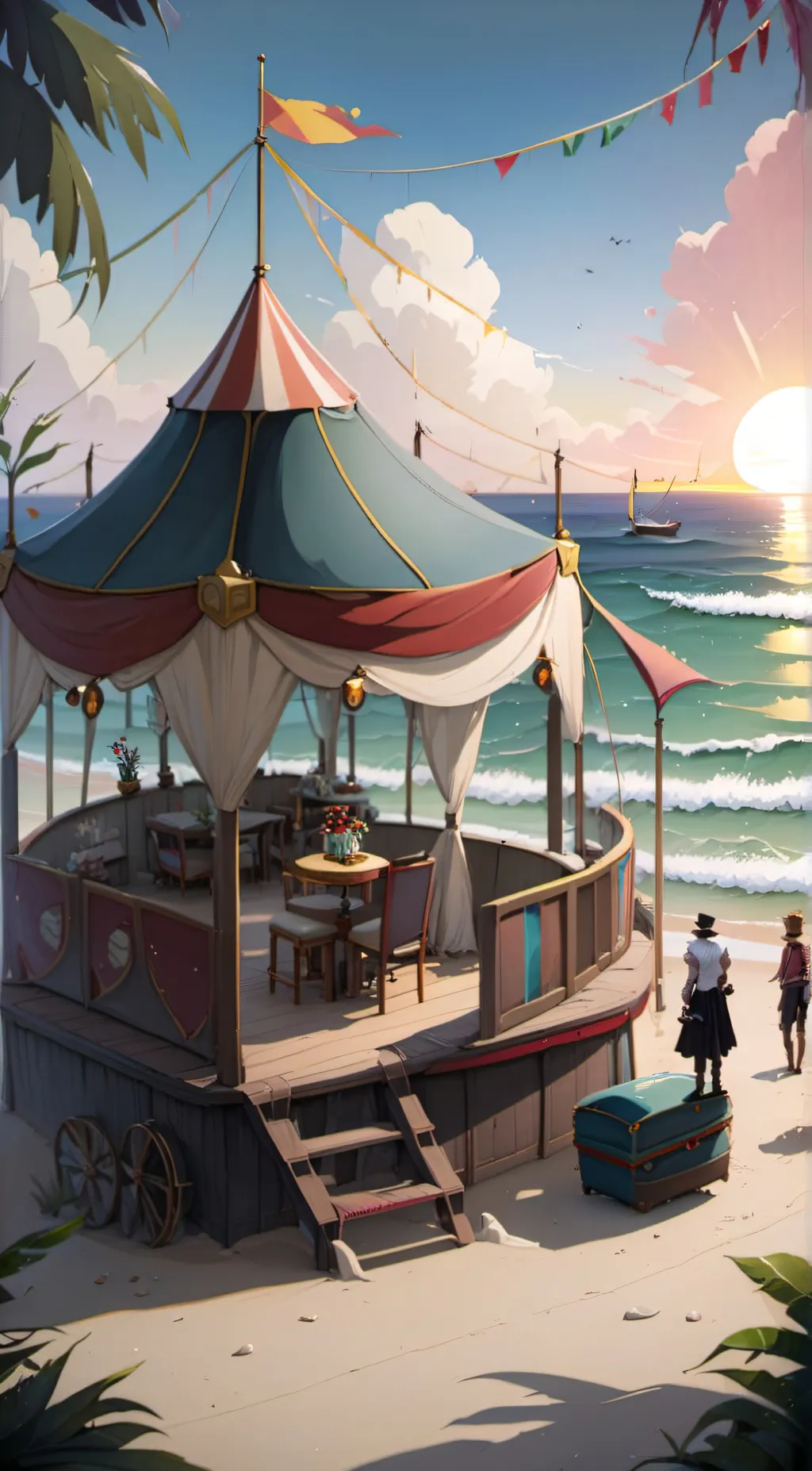 ai character: TADC Beach !  background