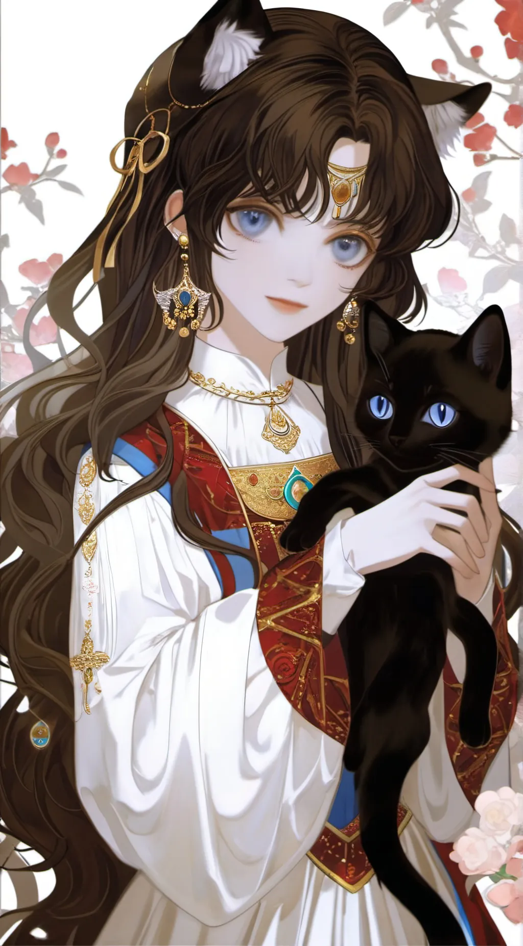 ai character: Moonlight background