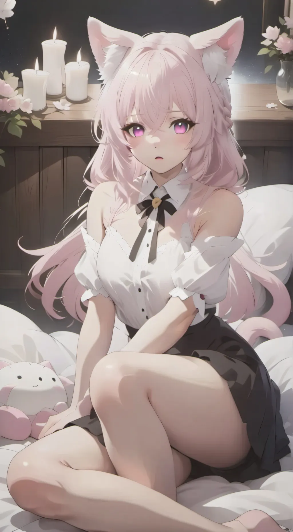 ai character: Scarlet background