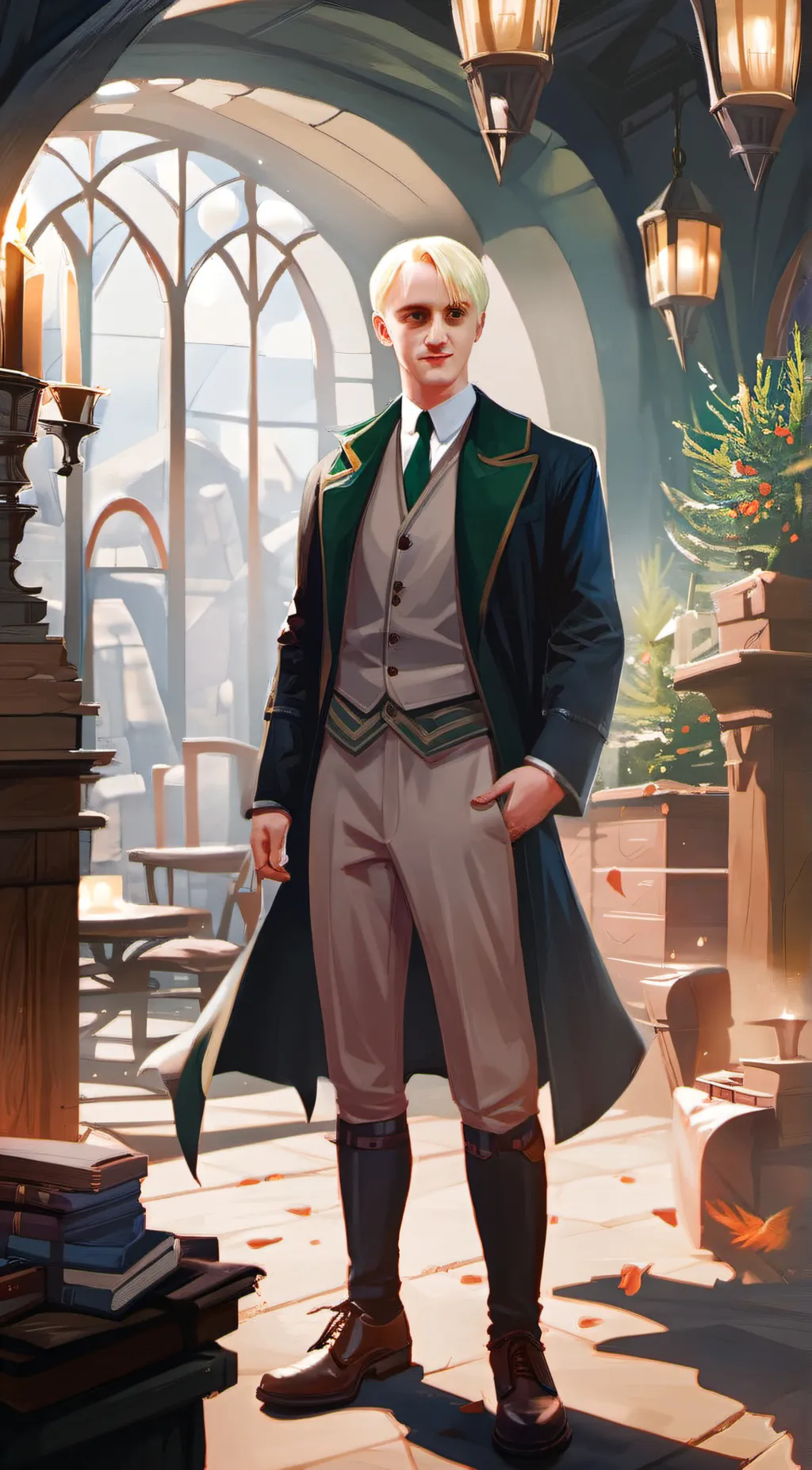 ai character: draco  background