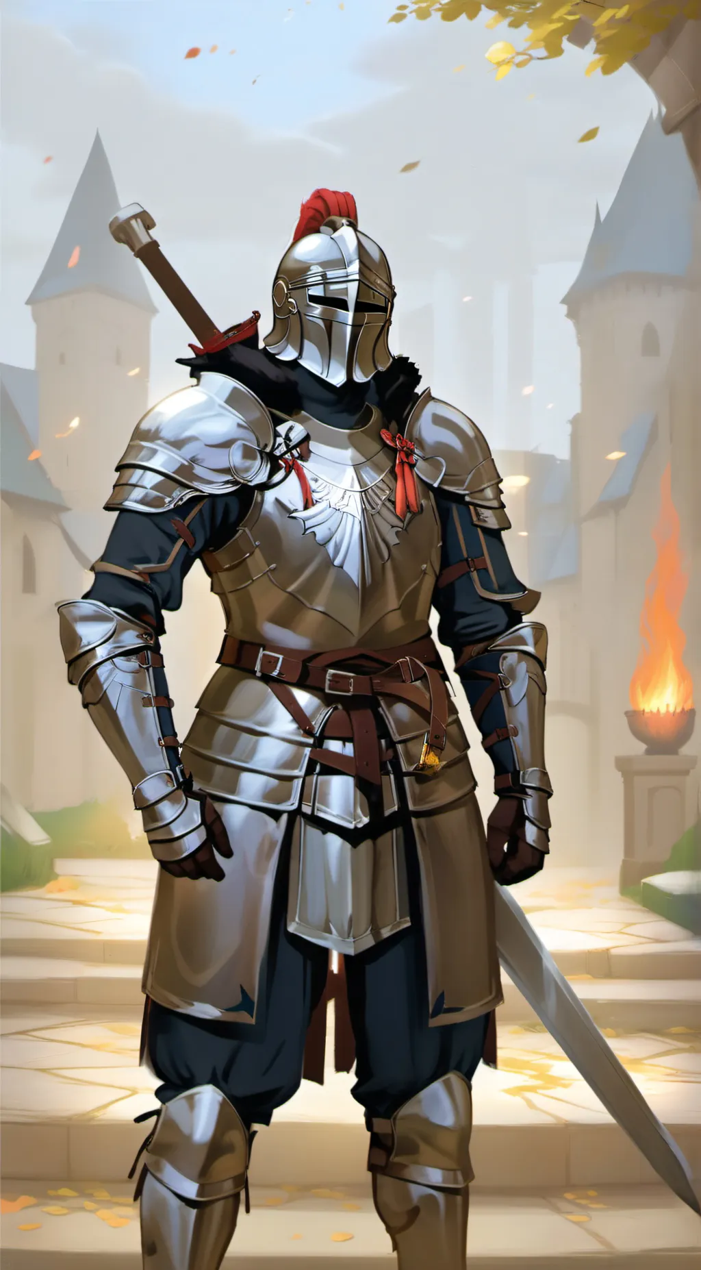 ai character: Rest here traveler background