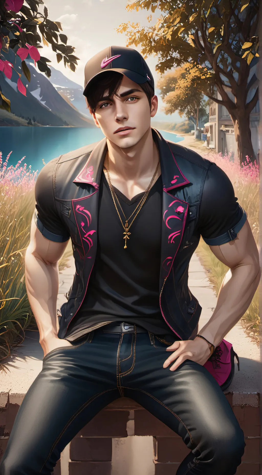 ai character: Colby brock background