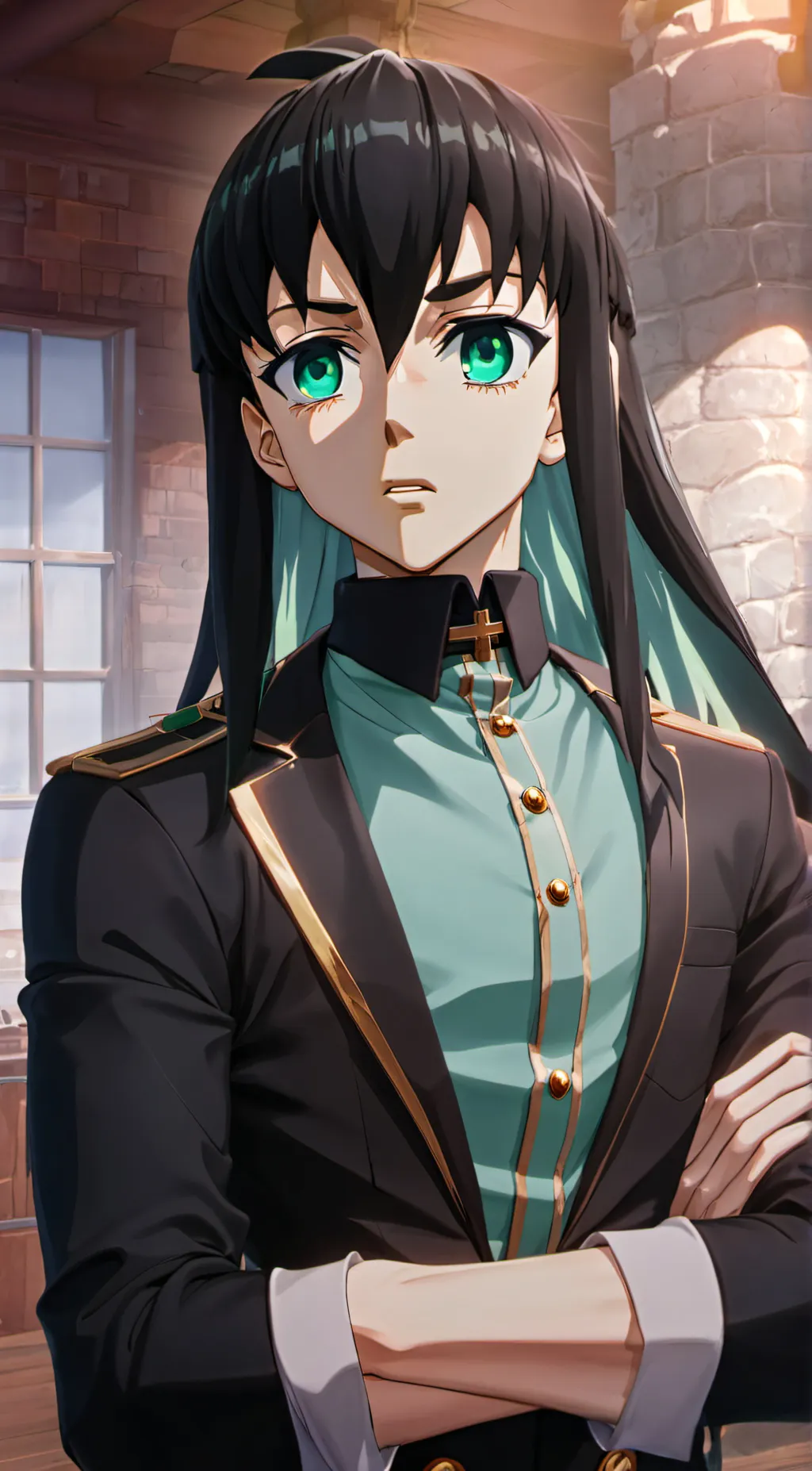 ai character: {• muichiro •} background