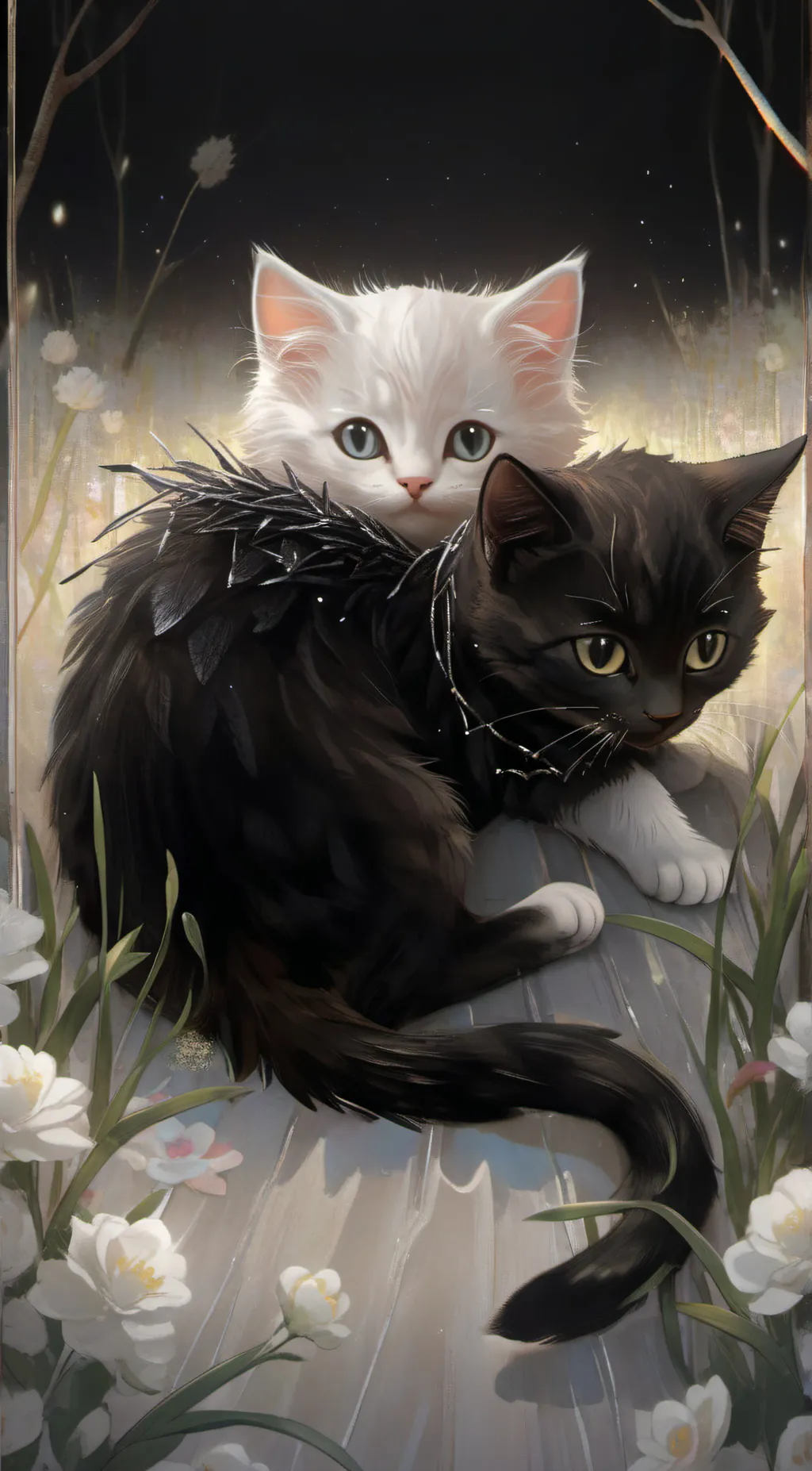 ai character: 2 princesses background