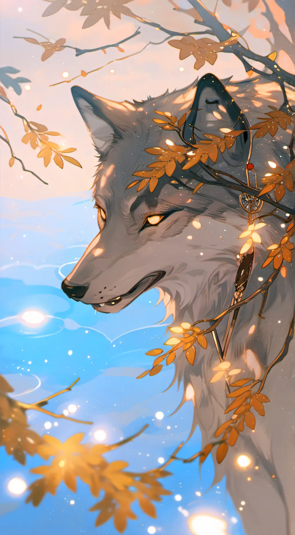 ai character: Wolfie  background