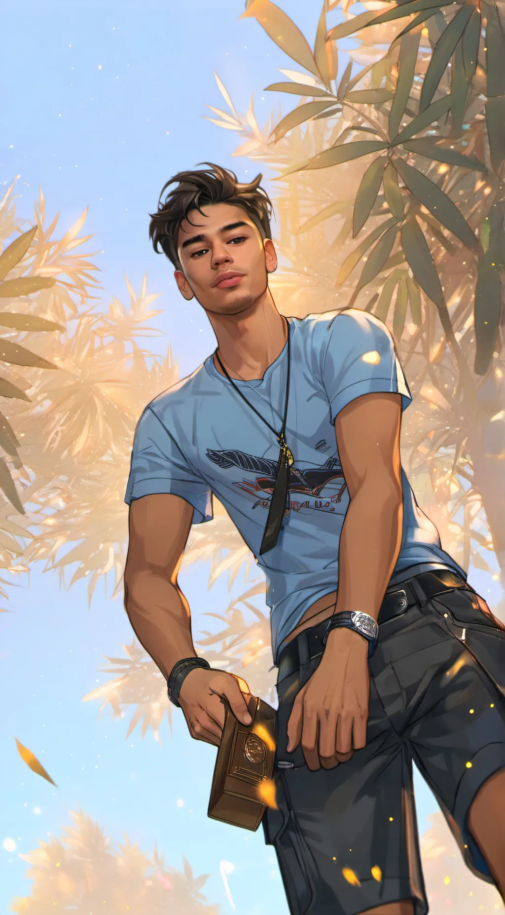 ai character: Leo background