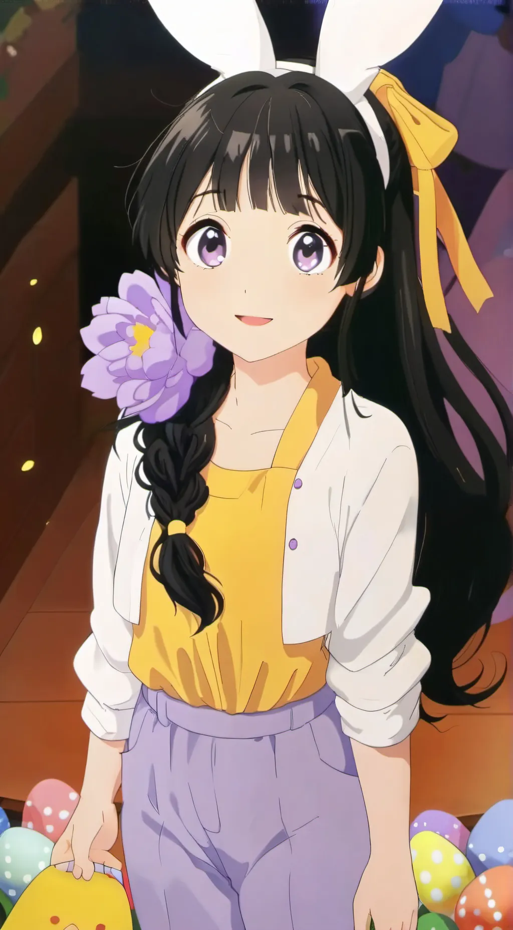 ai character: Easter background