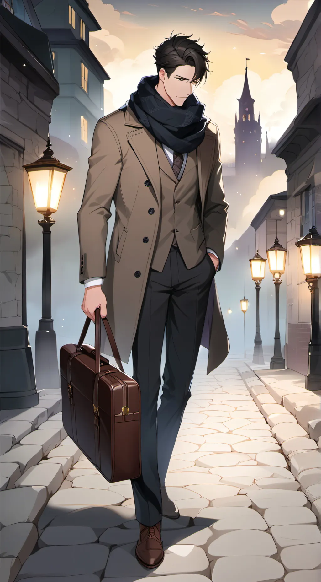 ai character: norman background