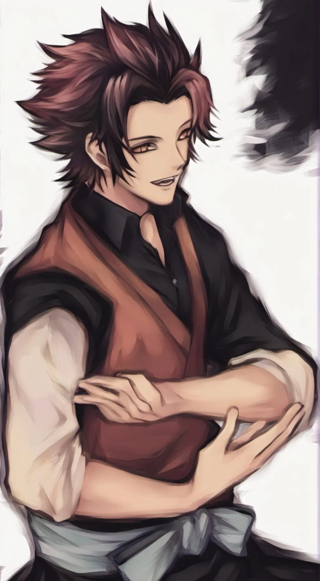 ai character: Tanjiro kamado  background