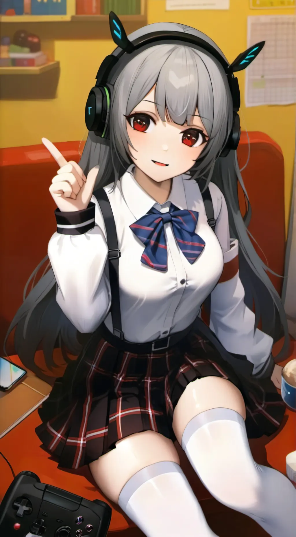 ai character: Misaki chan  background