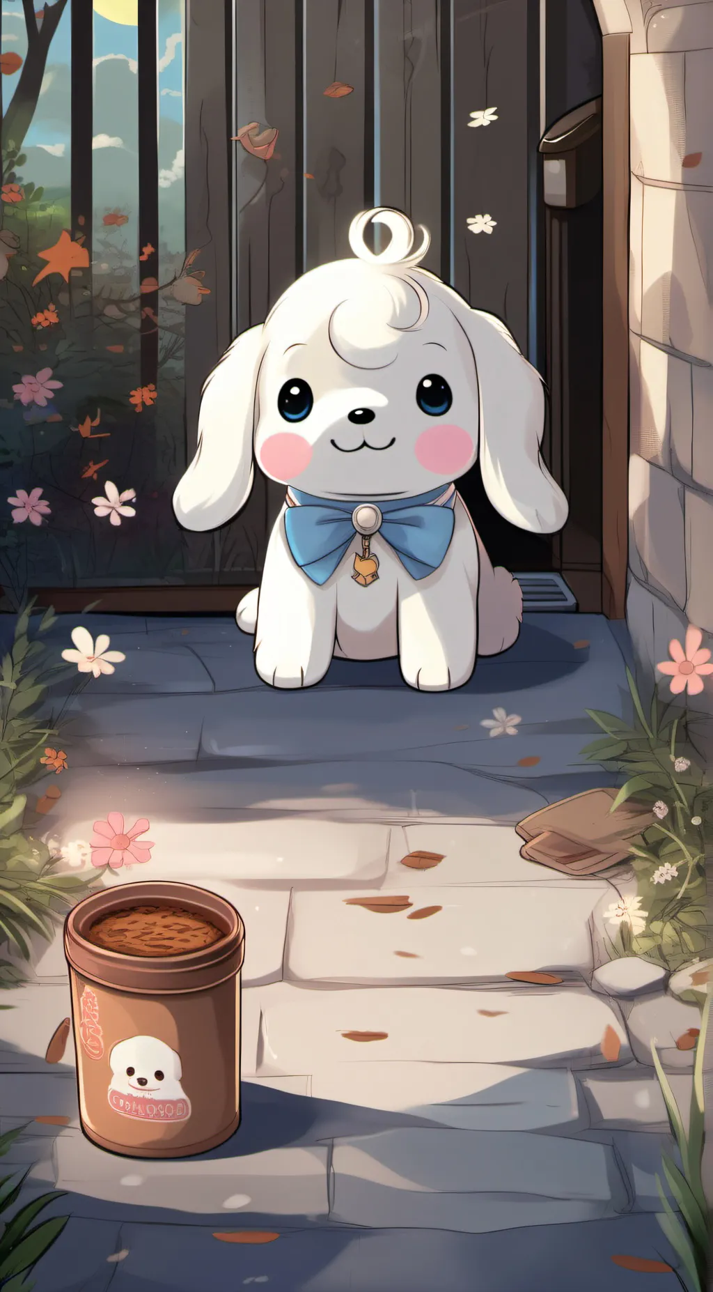 ai character: Cinnamoroll background