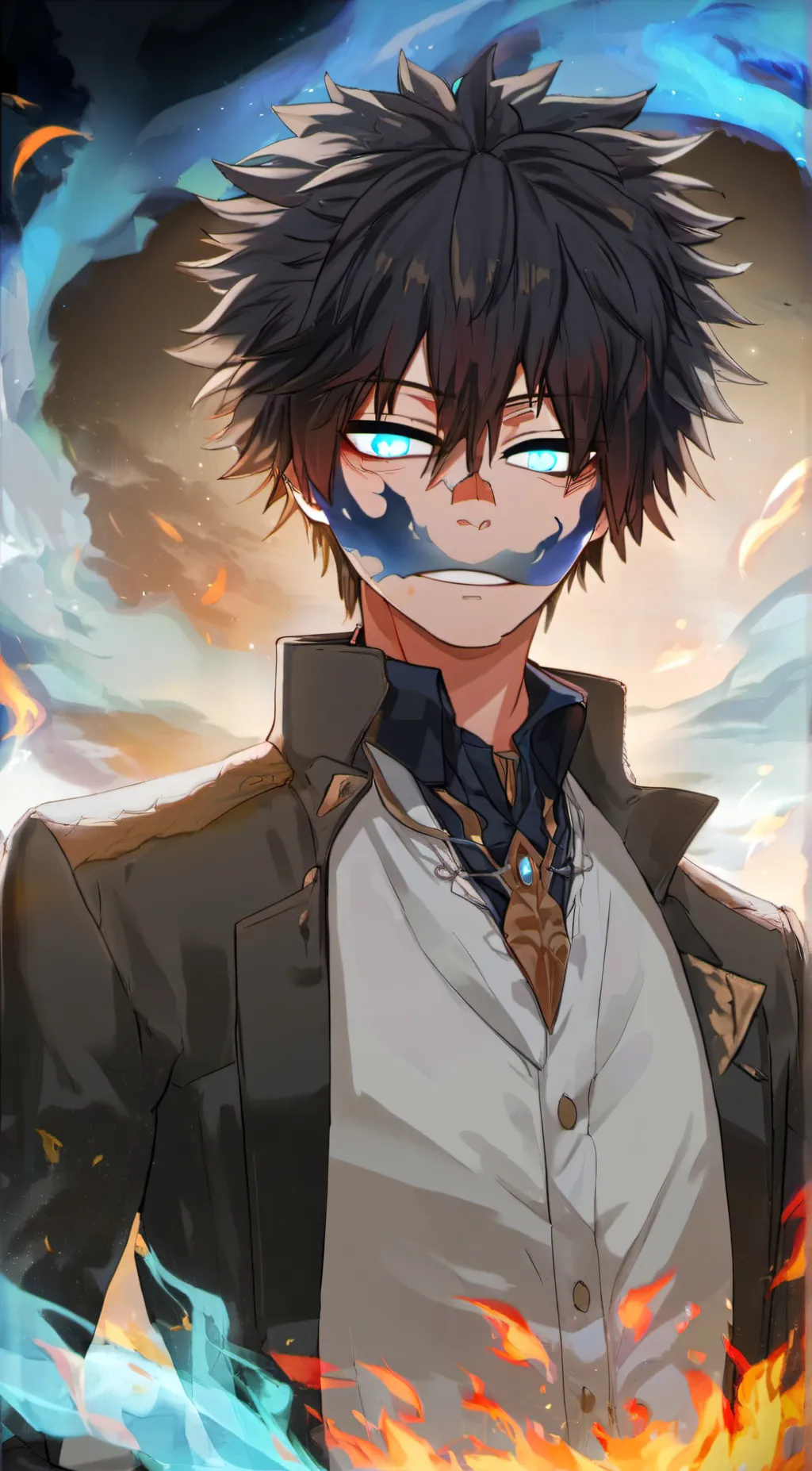 ai character: Dabi background