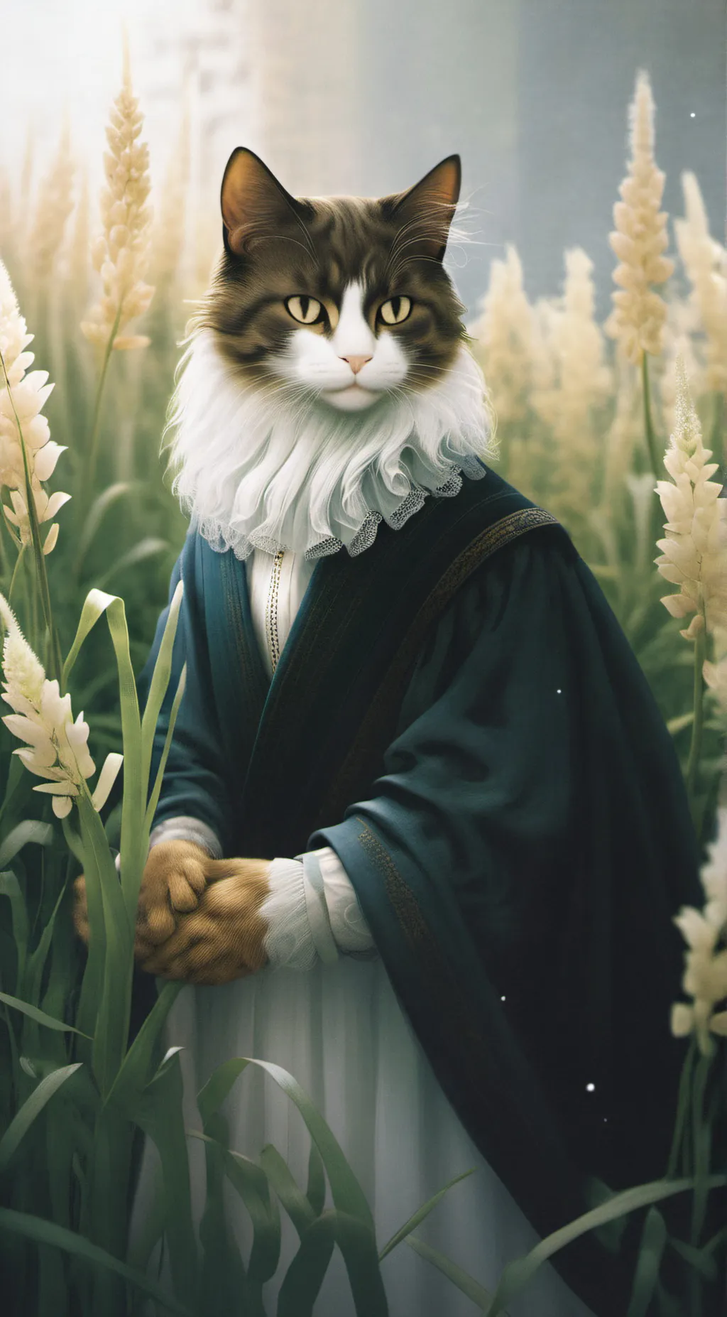 ai character: Cat man background