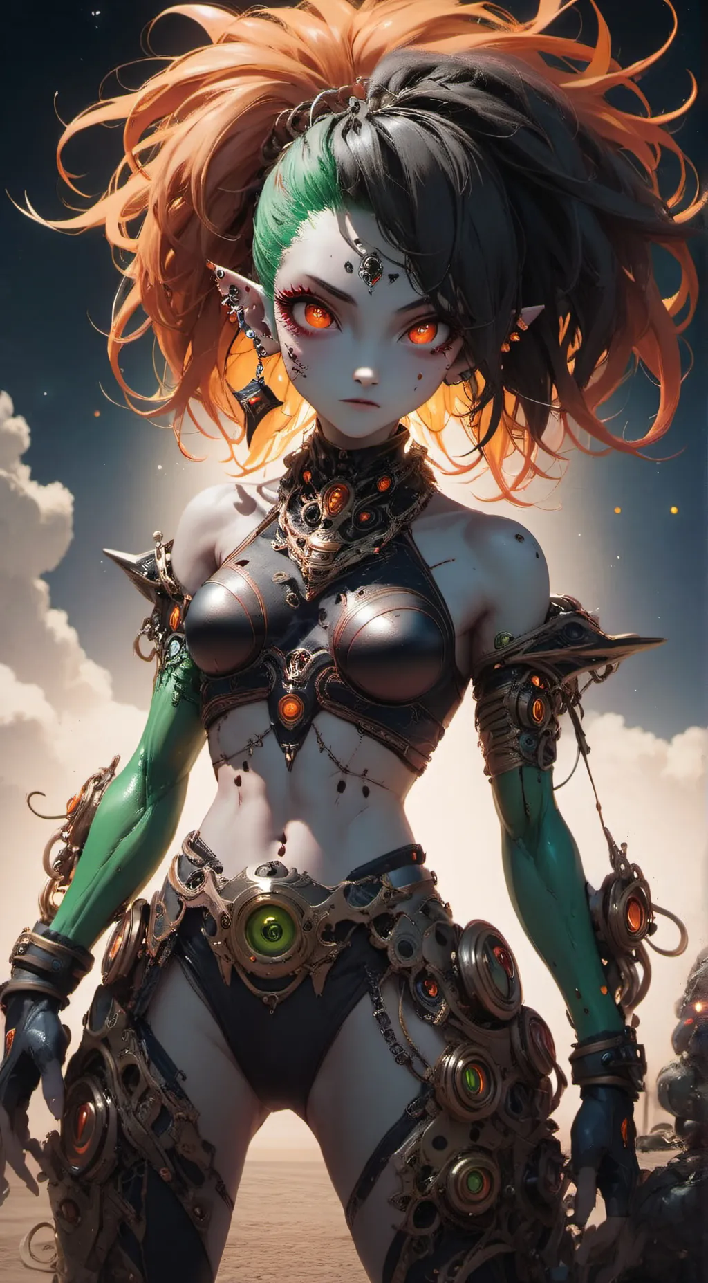 ai character: Tiny-Ravenna background